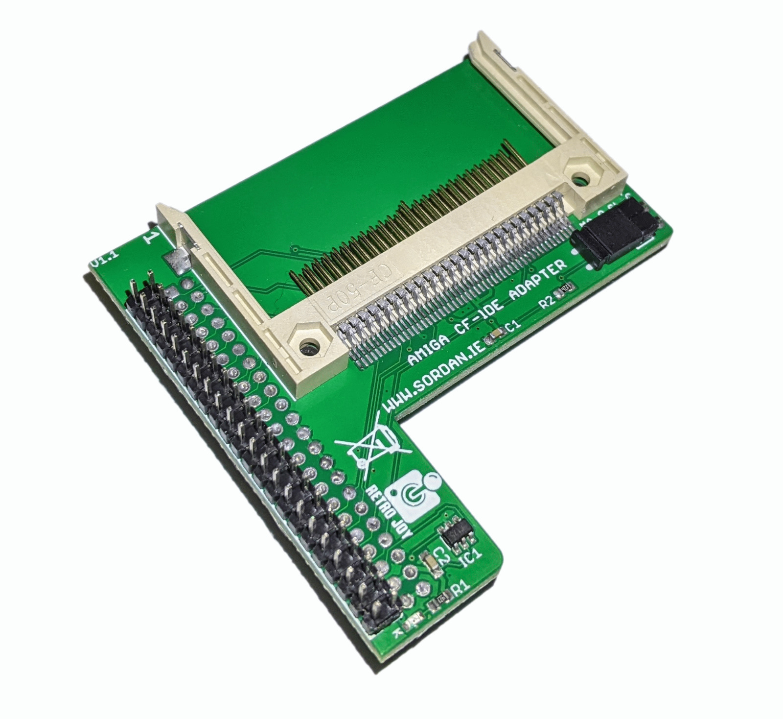 New CF2IDE+ Angle IDE 44 PIN CF Card Adapter to 44 PIN IDE Amiga 600 1200 1597