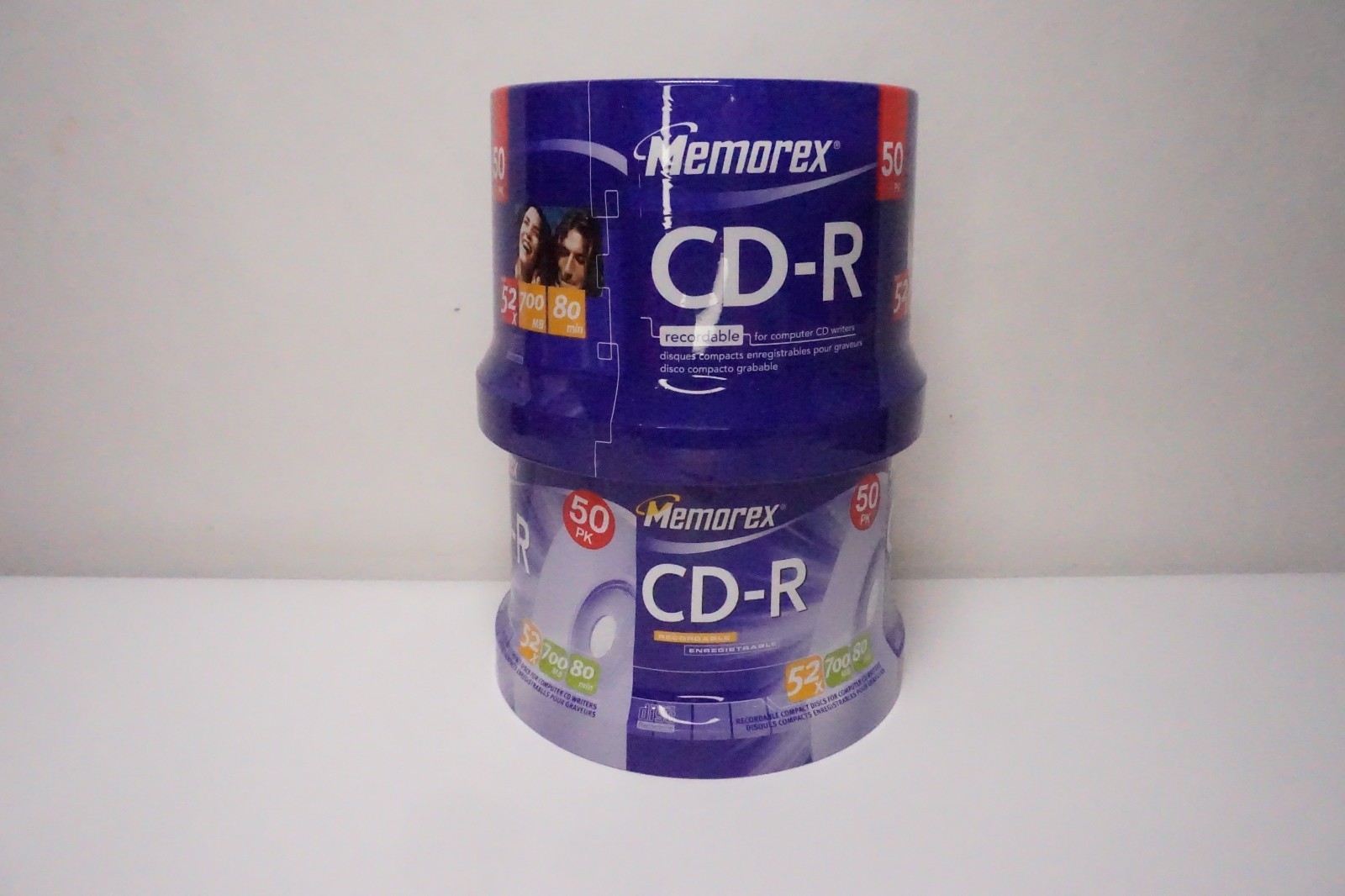MEMOREX Music CD-R 50 PK pack Spindle 52X 700MB 80min Blank CD New Sealed X2