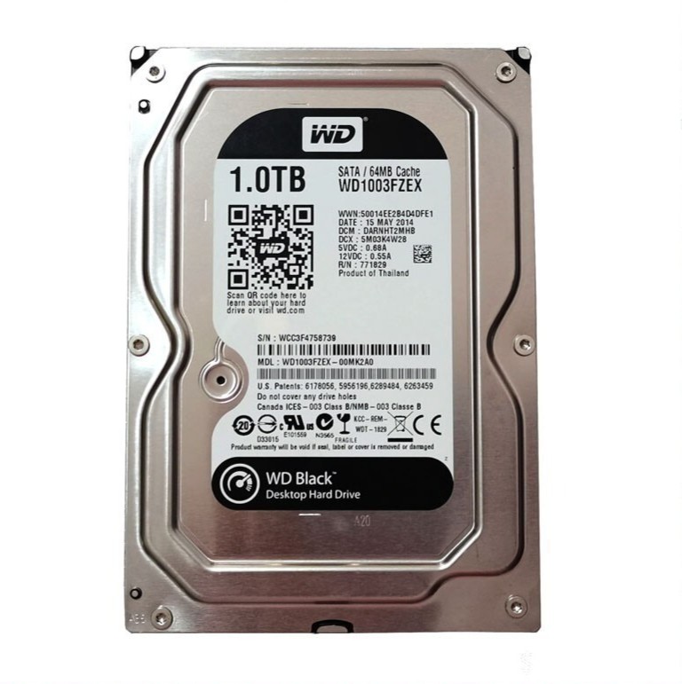 for Western Digital WD1003FZEX 1TB 64MB 6Gbs SATA 3.5" Desktop HDD Hard Drive