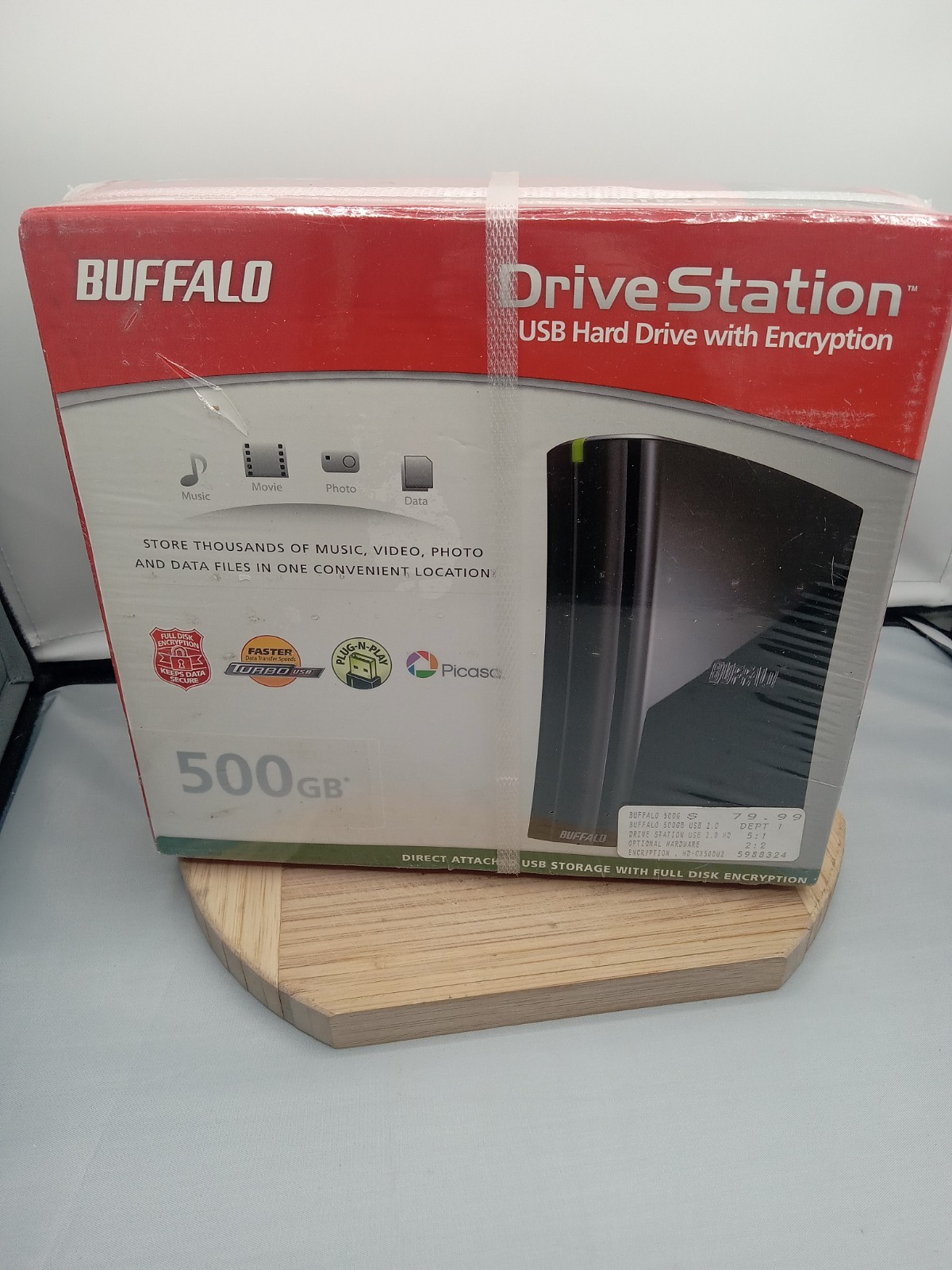 Buffalo 500GB DriveStation Turbo USB External Hard Drive HD-CX500U2