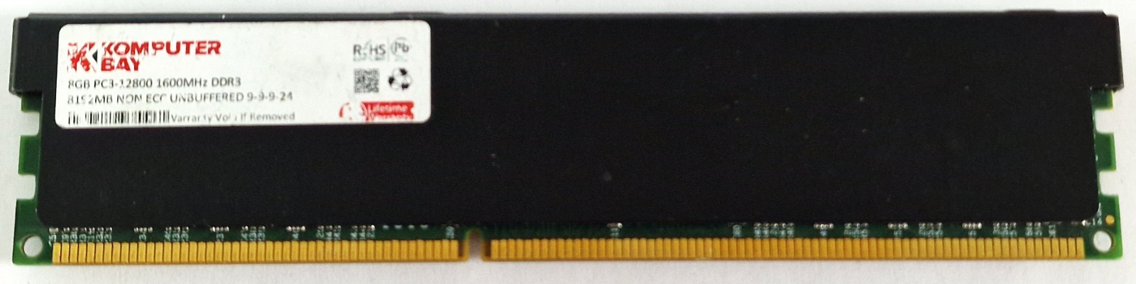 KomputerBay 8GB DDR3 Gaming Memory RAM UDIMM 1600MHz CL9 1.5V