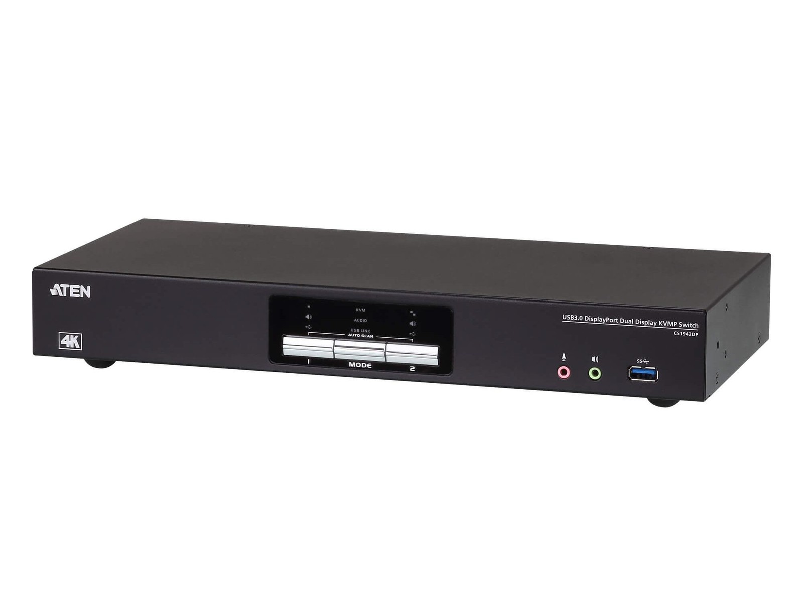 ATEN CS1942DP KVM Switch 2-Port DisplayPort Dual-Display 4K60 USB3.0