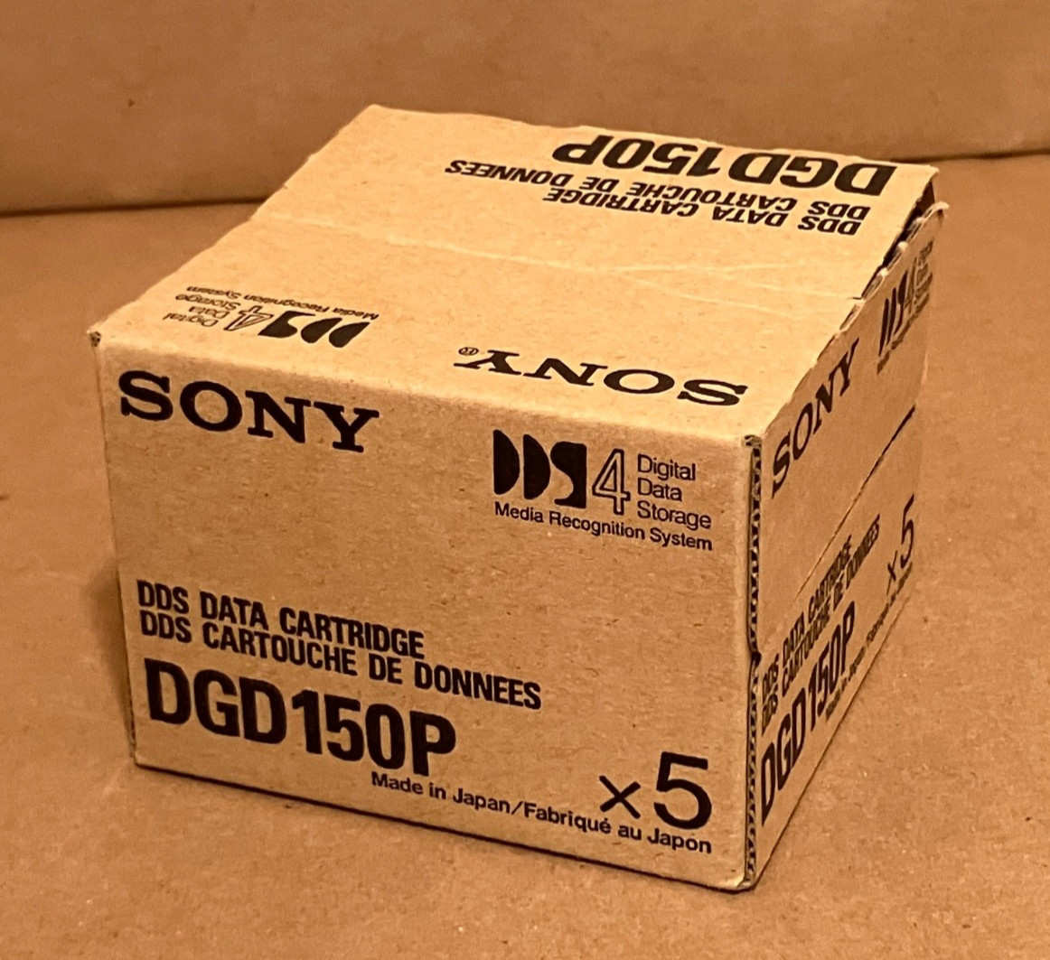 Sony DGD150P DDS Data Cartridges 5-Pack