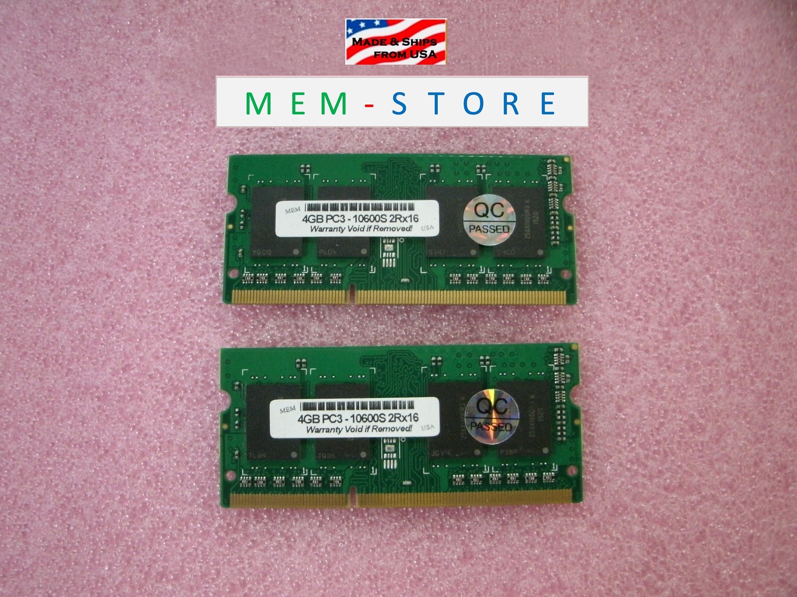 55Y3717 8GB (2x4GB) DDR3 1333MHz SODIMM Memory ThinkPad Edge 14, 15, L410, L510
