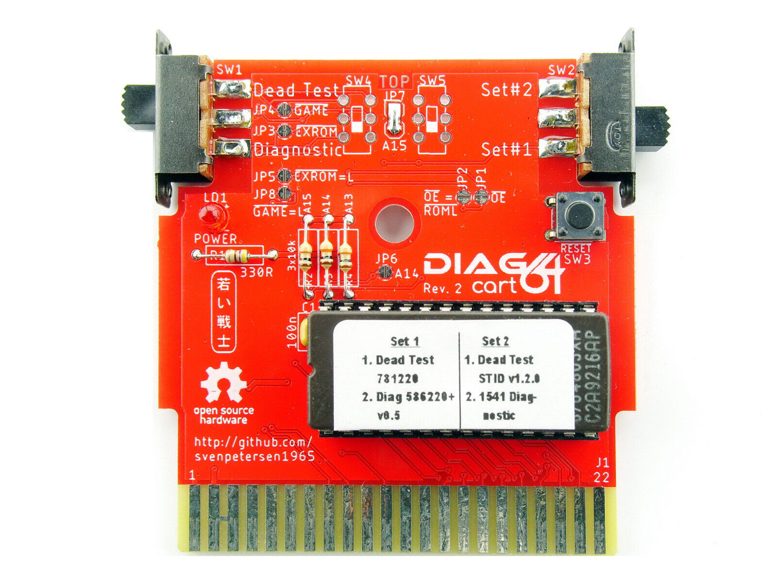 Diag 64 Cart - 4in1 Diagnostic Cartridge for Commodore 64, Assembled and Tested