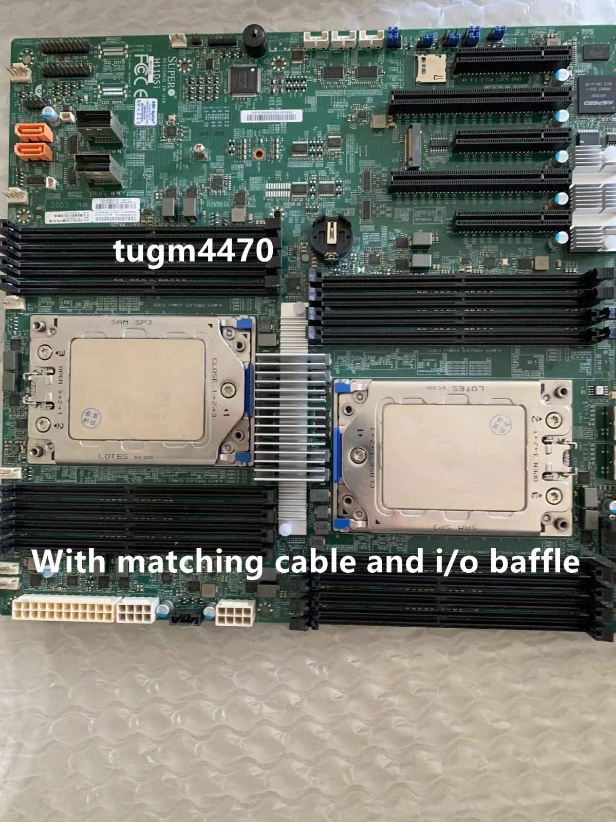 Supermicro H11DSI-nt + AMD EPYC 7601x2 server motherboard REV2.0, combination
