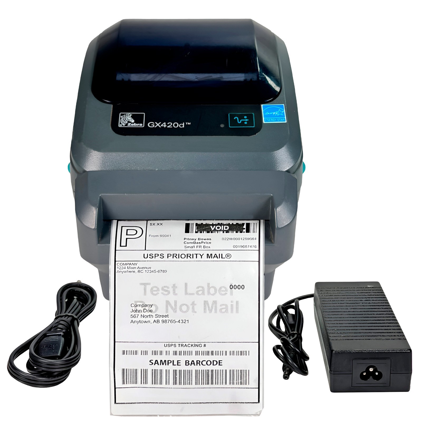 Zebra GX420d (ZP450 Replaces) Direct Thermal Barcode Label Printer Cutter USB