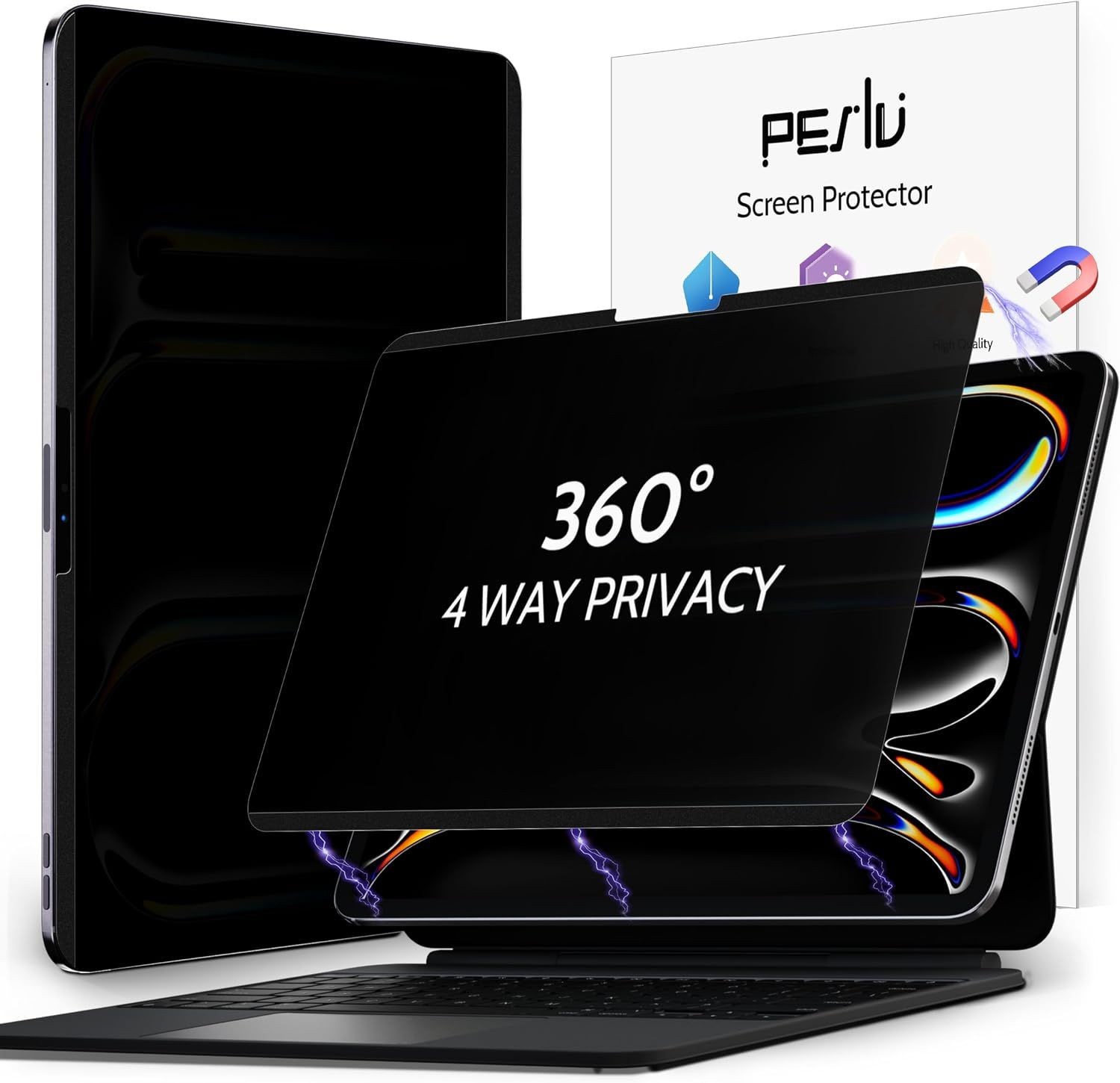 4-Way Magnetic Privacy Screen Protector for iPad Pro 11 Inch