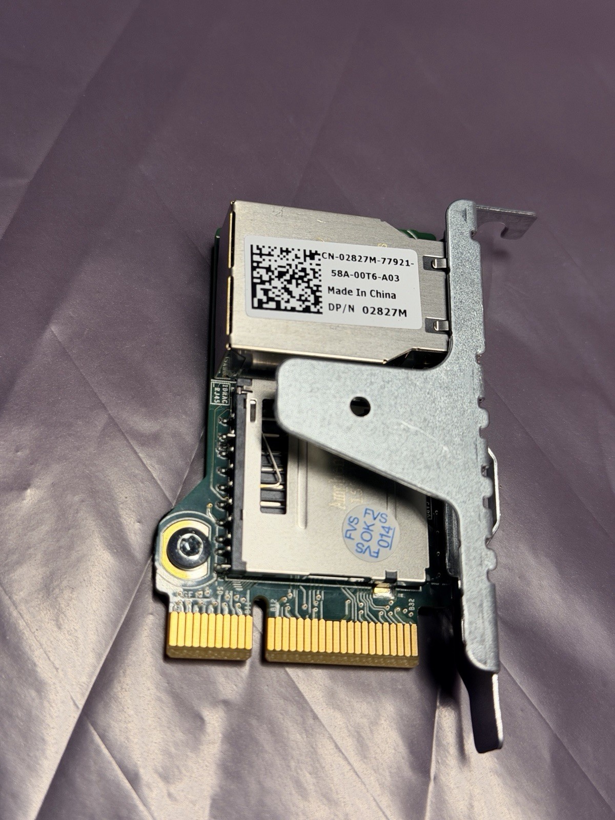 Dell iDRAC7 02827M DRAC Remote Access R320 R420 R520 2827M 81RK6 Single Port 1Gb