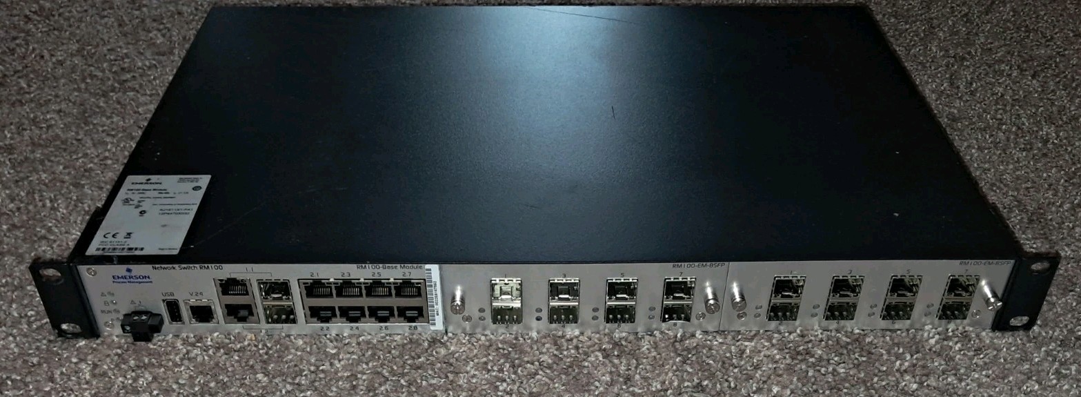 Emerson Delta RM100-Base Module RP Network Switch  2x RM100-EM-8SFP quantity