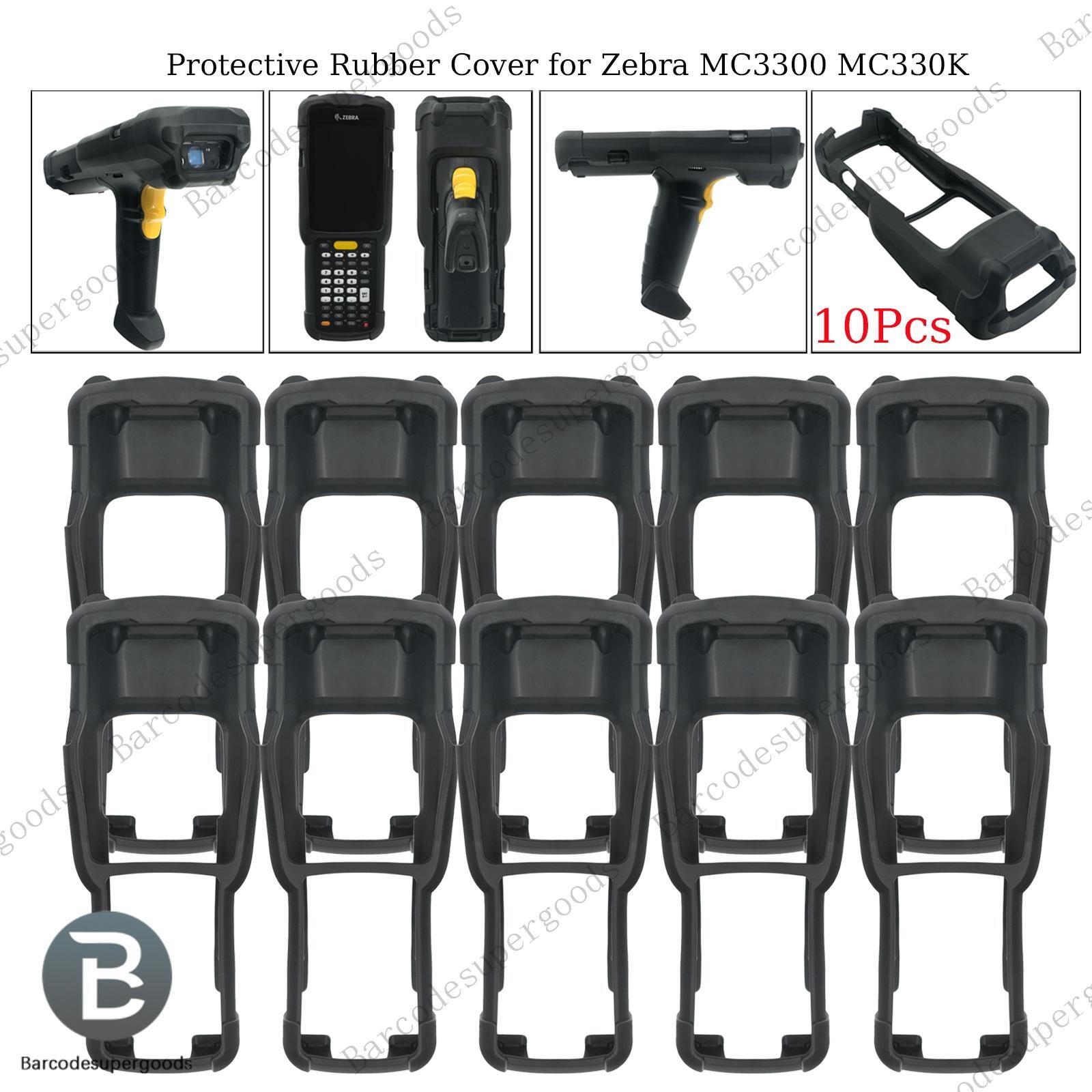 10Pcs Protective Rubber Cover for Zebra MC3300 MC330K Scanner PN:SG-MC33-RBTG-01