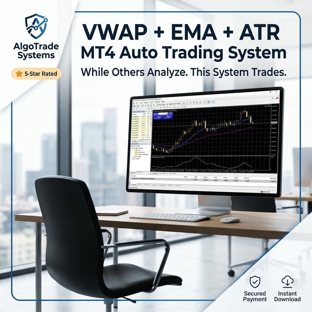 VWAP EMA ATR Expert Advisor MT4 - Auto Trading Most Traders Use Wrong