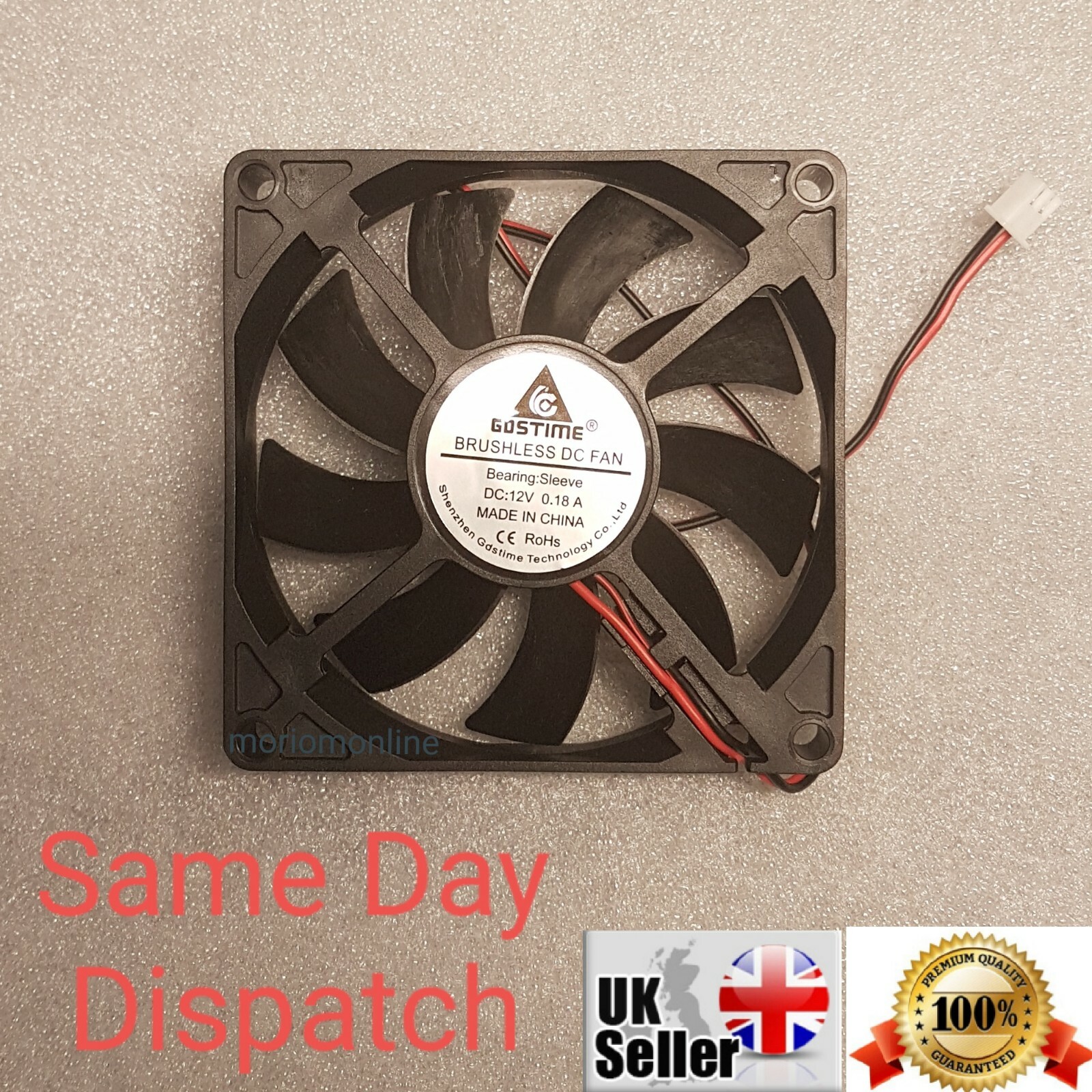 12V 2Pin DC Brushless 8cm 80x80x15mm 80mm Computer Case Cooling Fan 