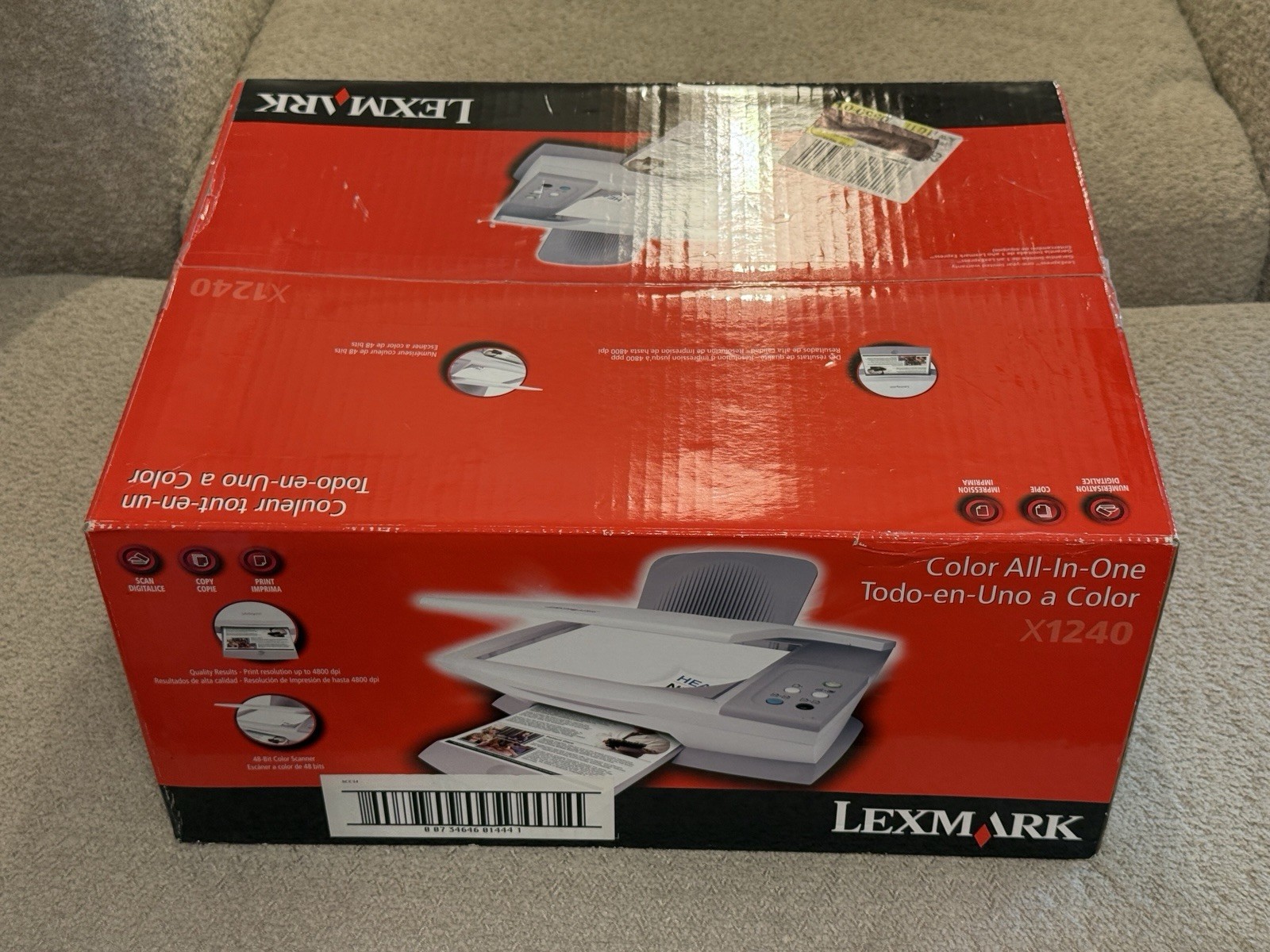 Lexmark X1240 Color All-In-One Inkjet Printer Brand New/ Sealed