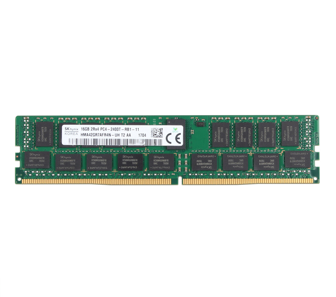 1pcs SK Hynix 16GB PC4-2400T-RB1-11 DDR4 REG-ECC DIMM HMA42GR7AFR4N-UH T2 Memory