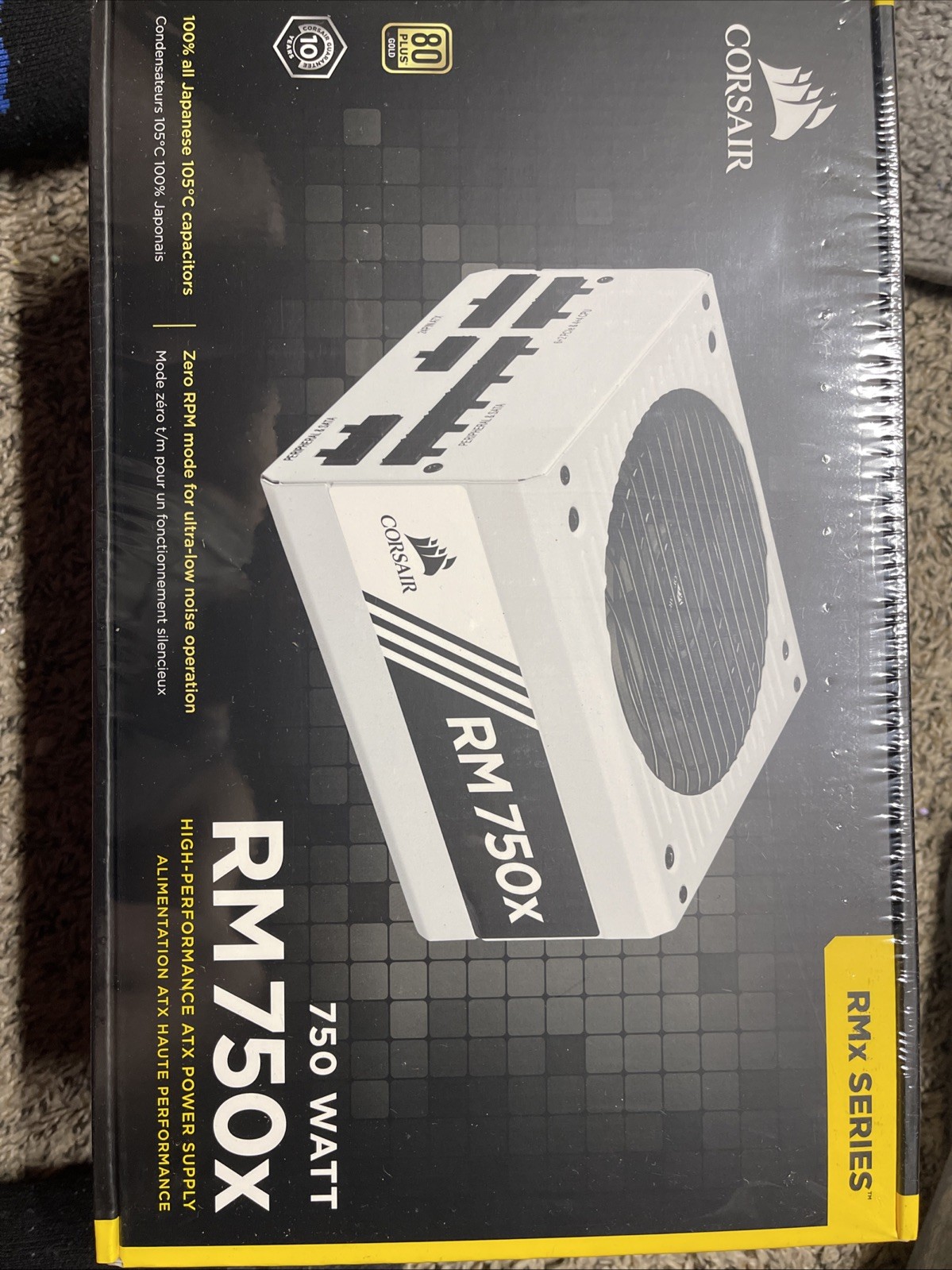 CORSAIR RMx Shift White Series, RM750x Shift White, 750 Watt, 80 PLUS GOLD Certi