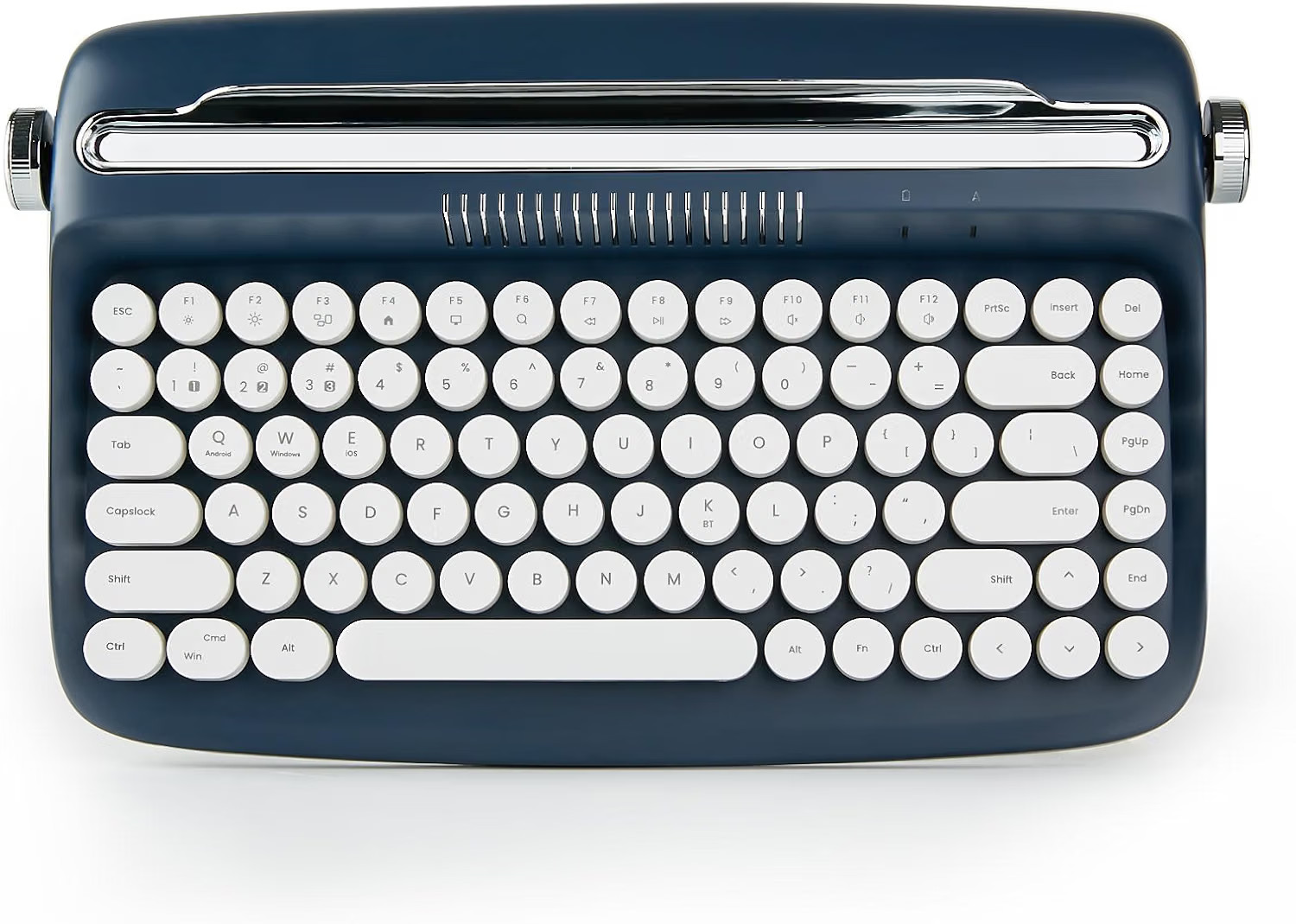 B303 Wireless Retro Typewriter Bluetooth Keyboard (Blue) New