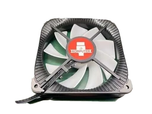 3x black computer cooling fan 1800 RPM Large air flow design Tunnel concept 4PIN