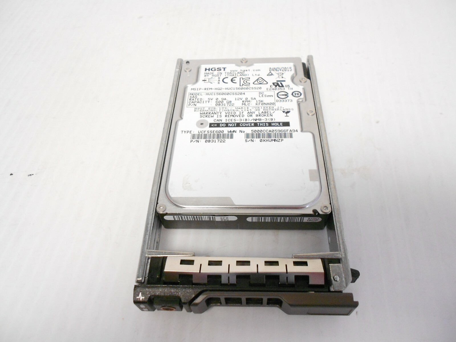 600GB 15K SAS 2.5" 12Gbs HARD DRIVE FITS Dell R610 R620 R630 R710 R720 R730 R830