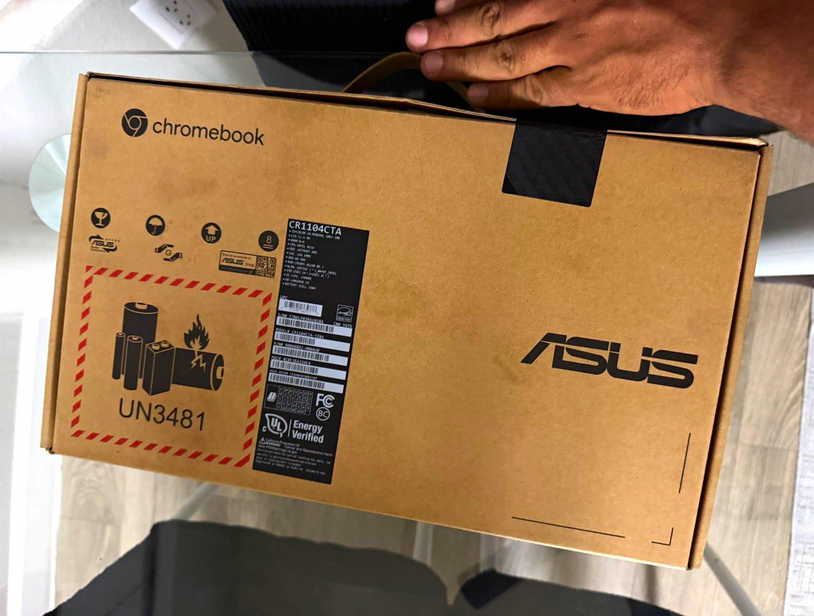 ASUS CR1104CTA Chromebook 11.6in Intel Processor N Chrome OS Laptop