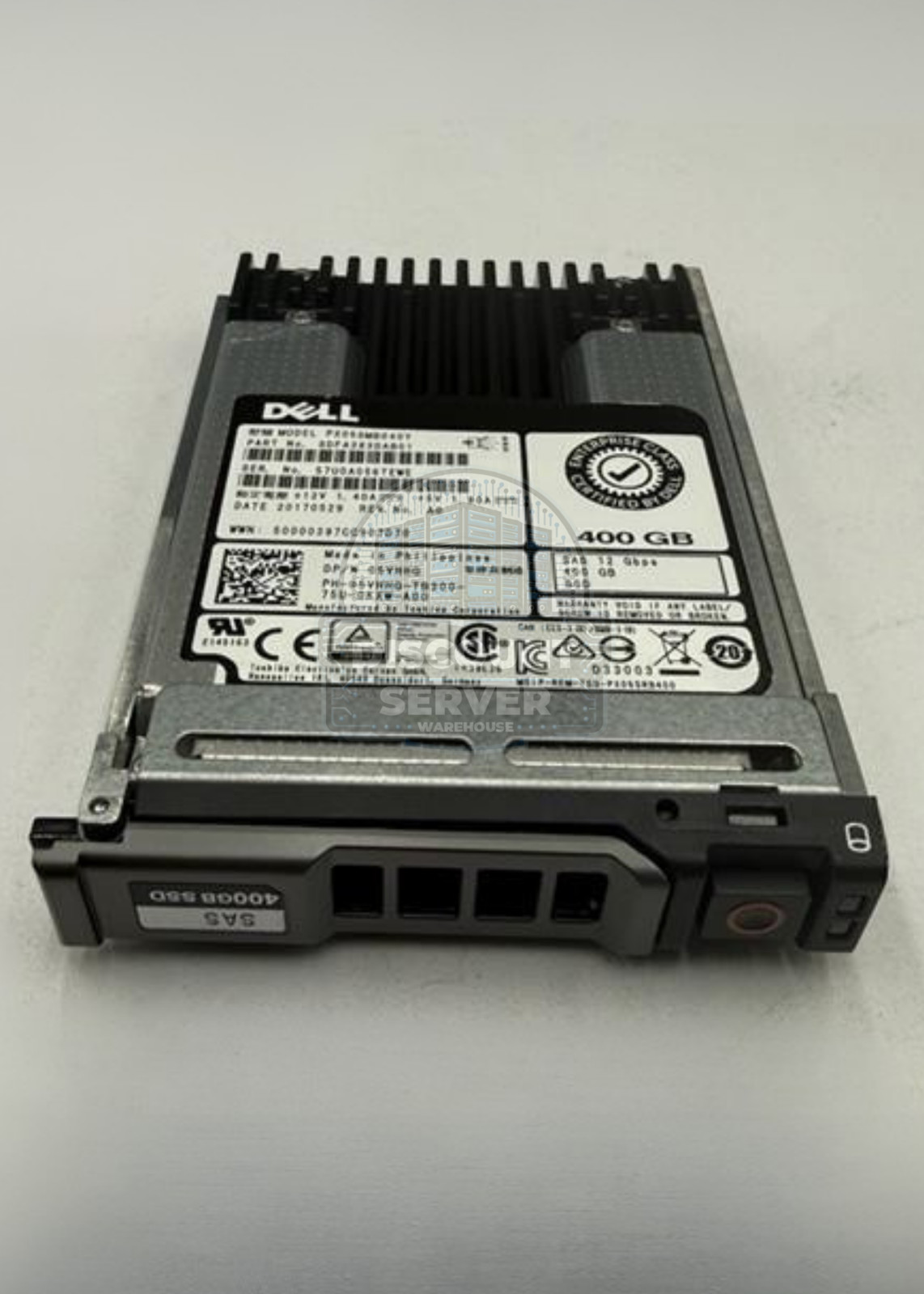 Dell 400GB SSD SAS 12G MLC WI 2.5in w/ Tray 5VHHG PX05SMB040Y Grade B 90% - 97%