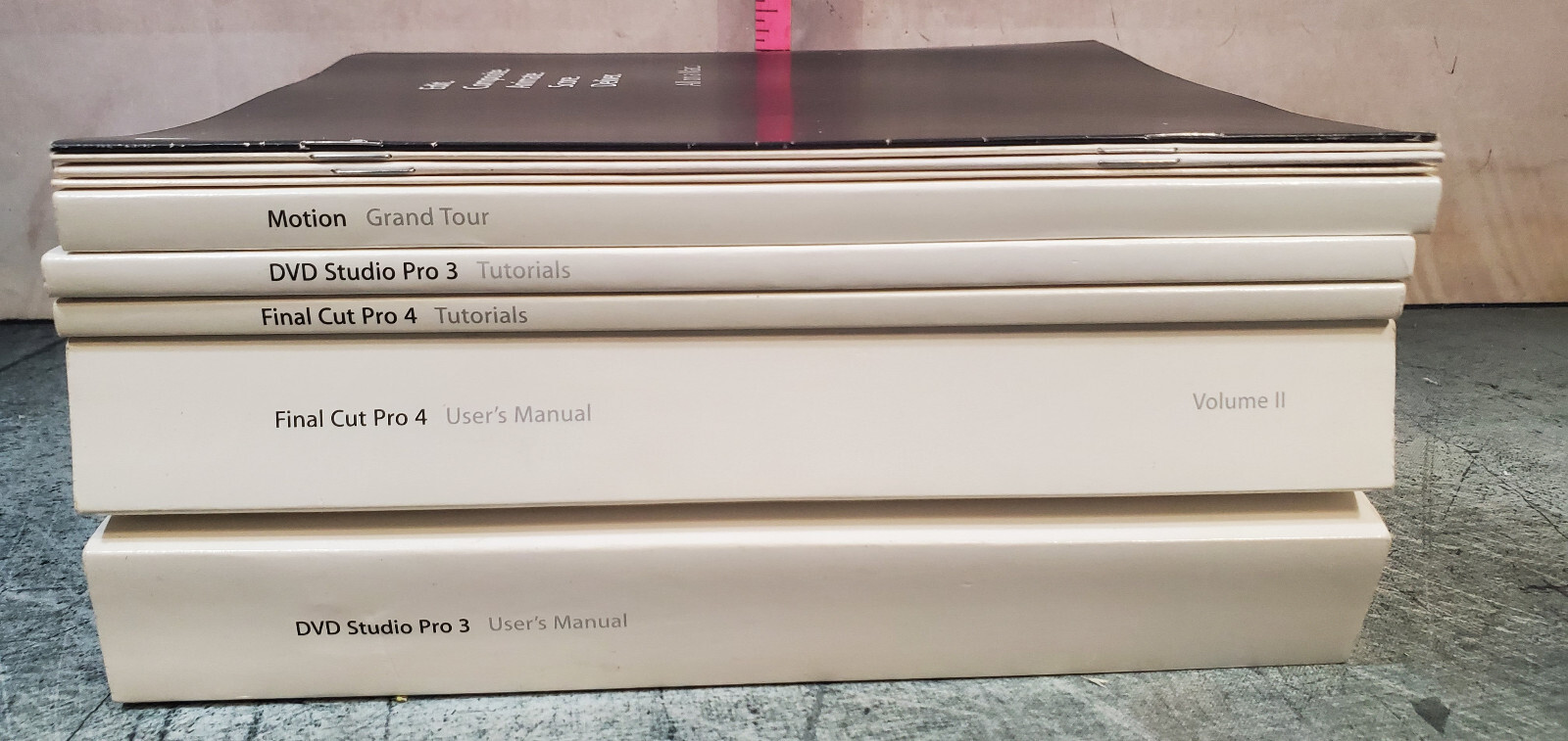 2004  APPLE MAC MOTION DVD STUDIO FINAL CUT PRO TUTORIAL TUTORIALS BOOKS SET