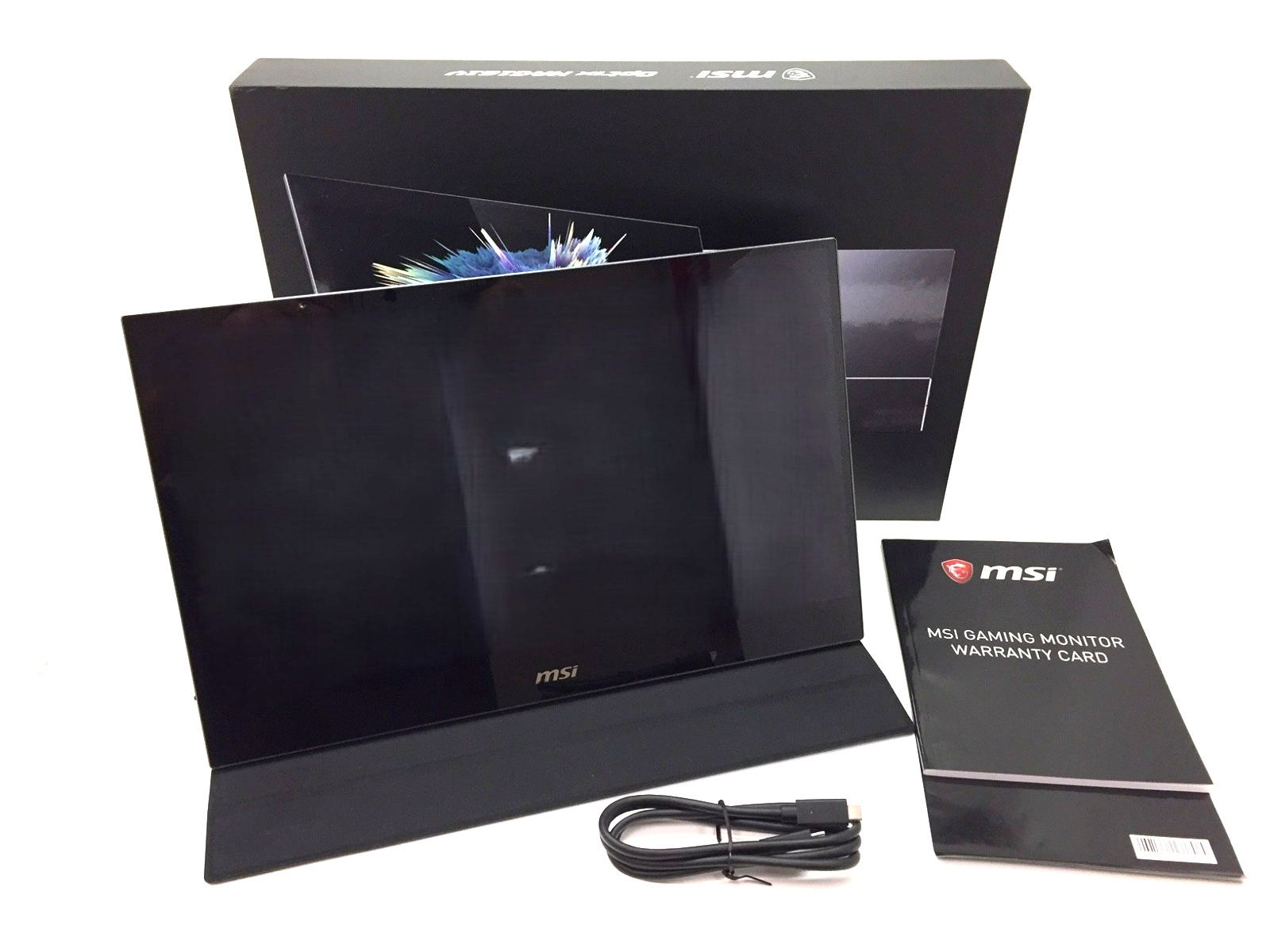 AS IS - READ - MSI - Optix 15.6" IPS LED FHD Monitor (USB-C, HDMI) - Gunmetal