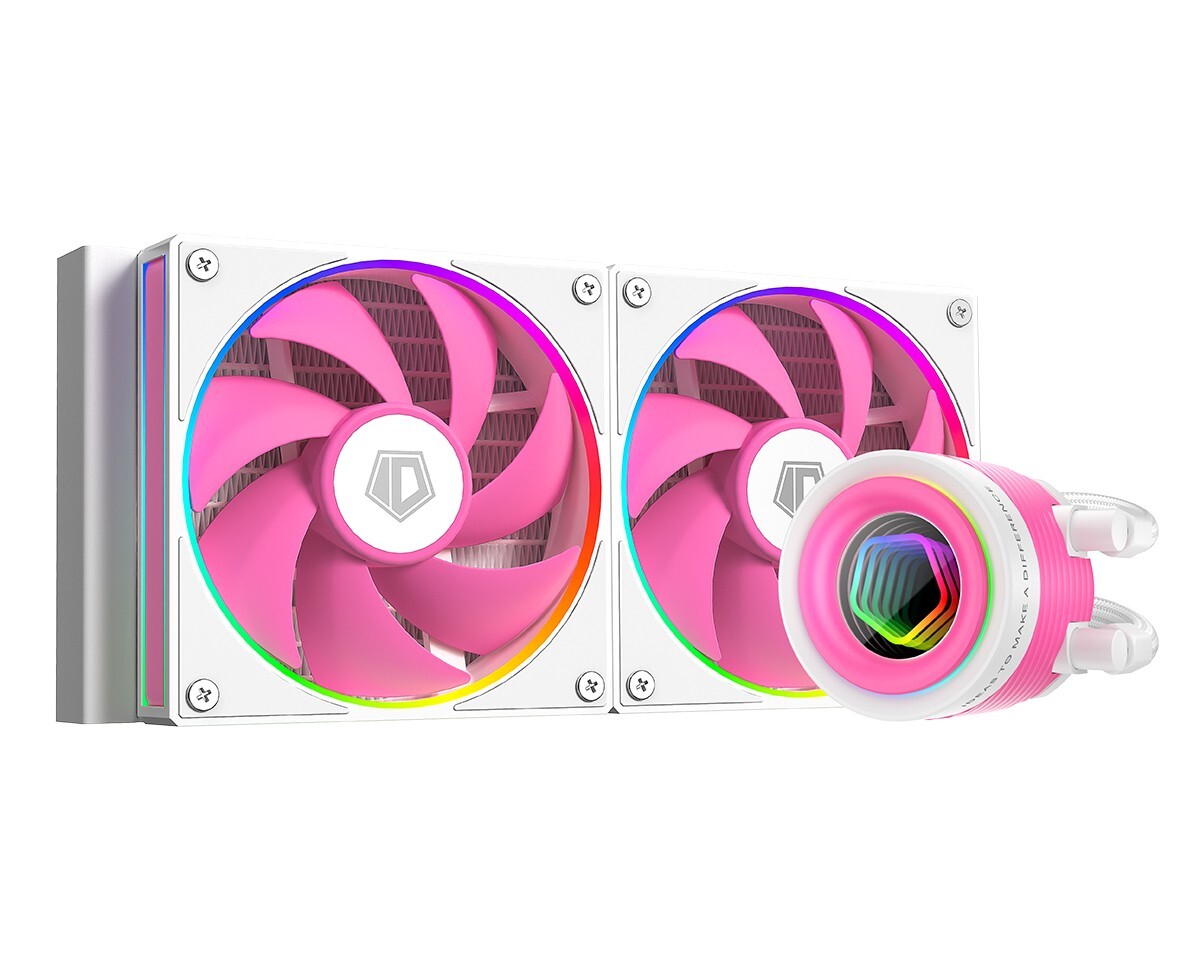 ID-COOLING FX240-INF-PINK CPU Water Cooler 5V Addressable RGB AIO Cooler 240mm