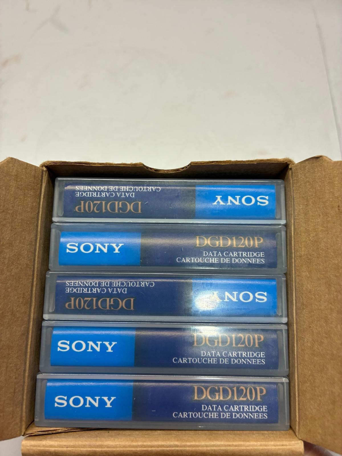 5 Cartridges Sony DGD 120P DDS-2  4GB Tape Data Storage