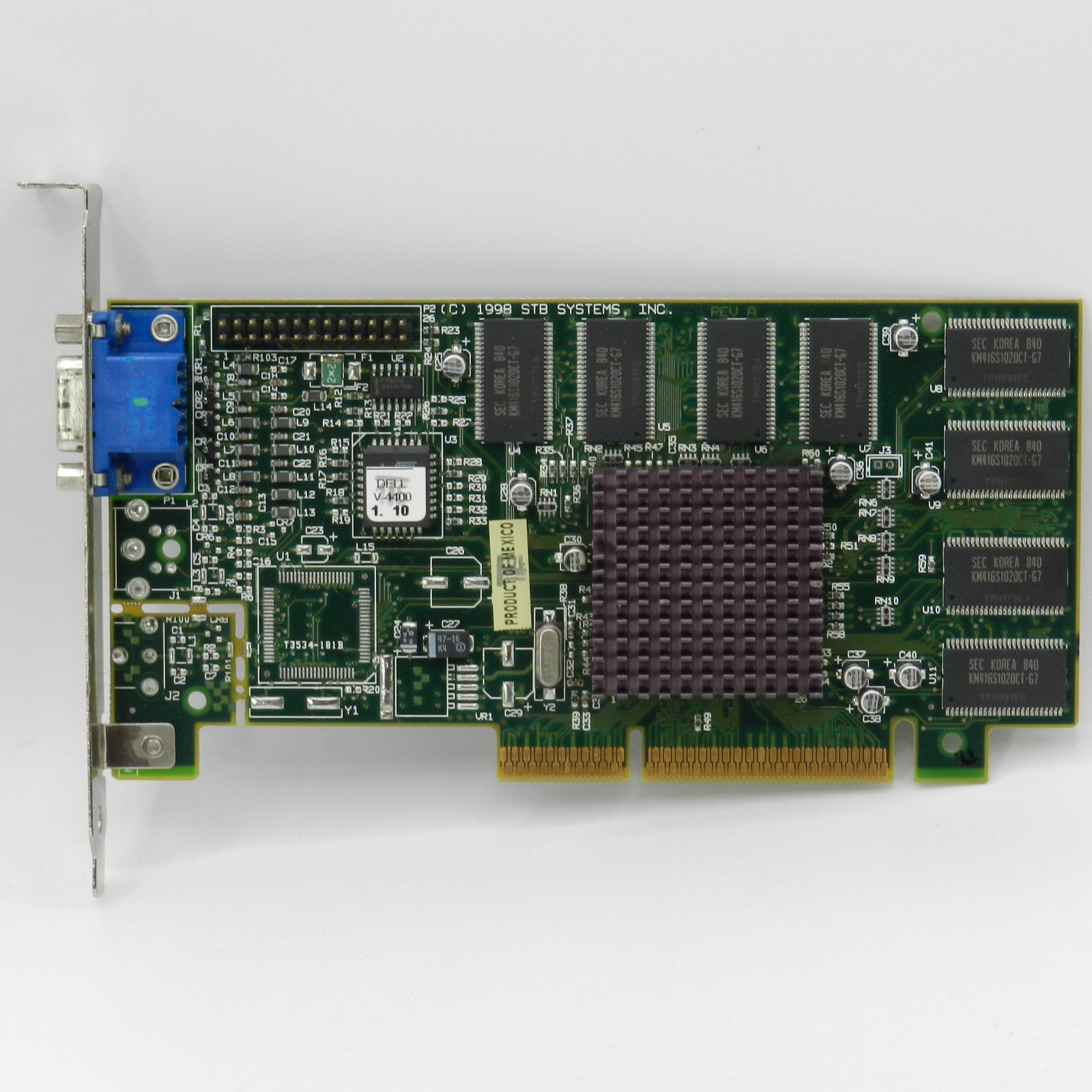 Velocity 4400 STB Systems NVIDIA TNT Riva 16MB AGP 2x Video Card - TESTED