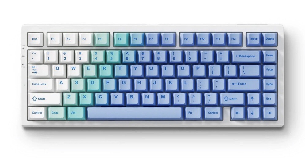 MCHOSE G75 Pro Tri-mode Gasket Structure Gaming Mechanical Keyboard-Arctic Snow