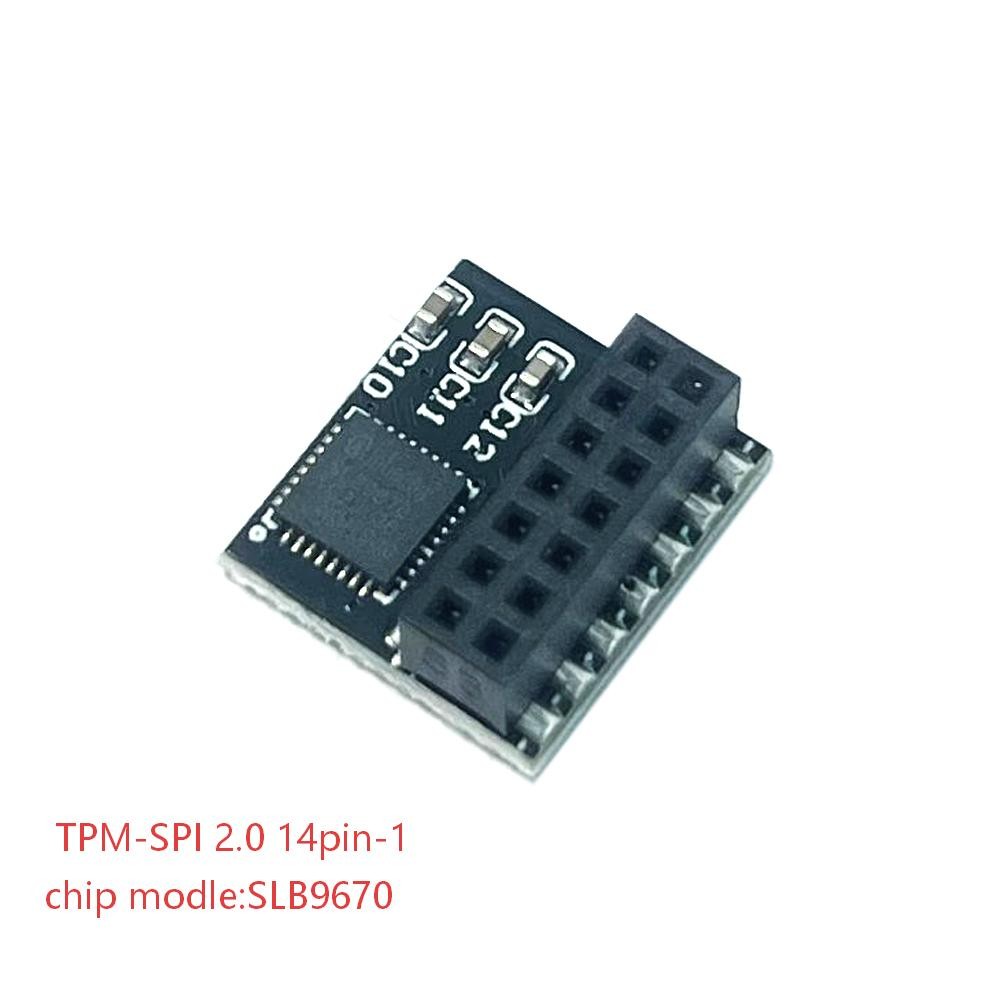 NEW TPM-SPI 2.0 14pin-1 SLB9670 Security Module for ASUS TUF GAMING A520M-PLUS