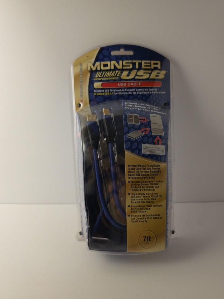 Monster Ultimate Performance USB - 7 ft cable, NEW