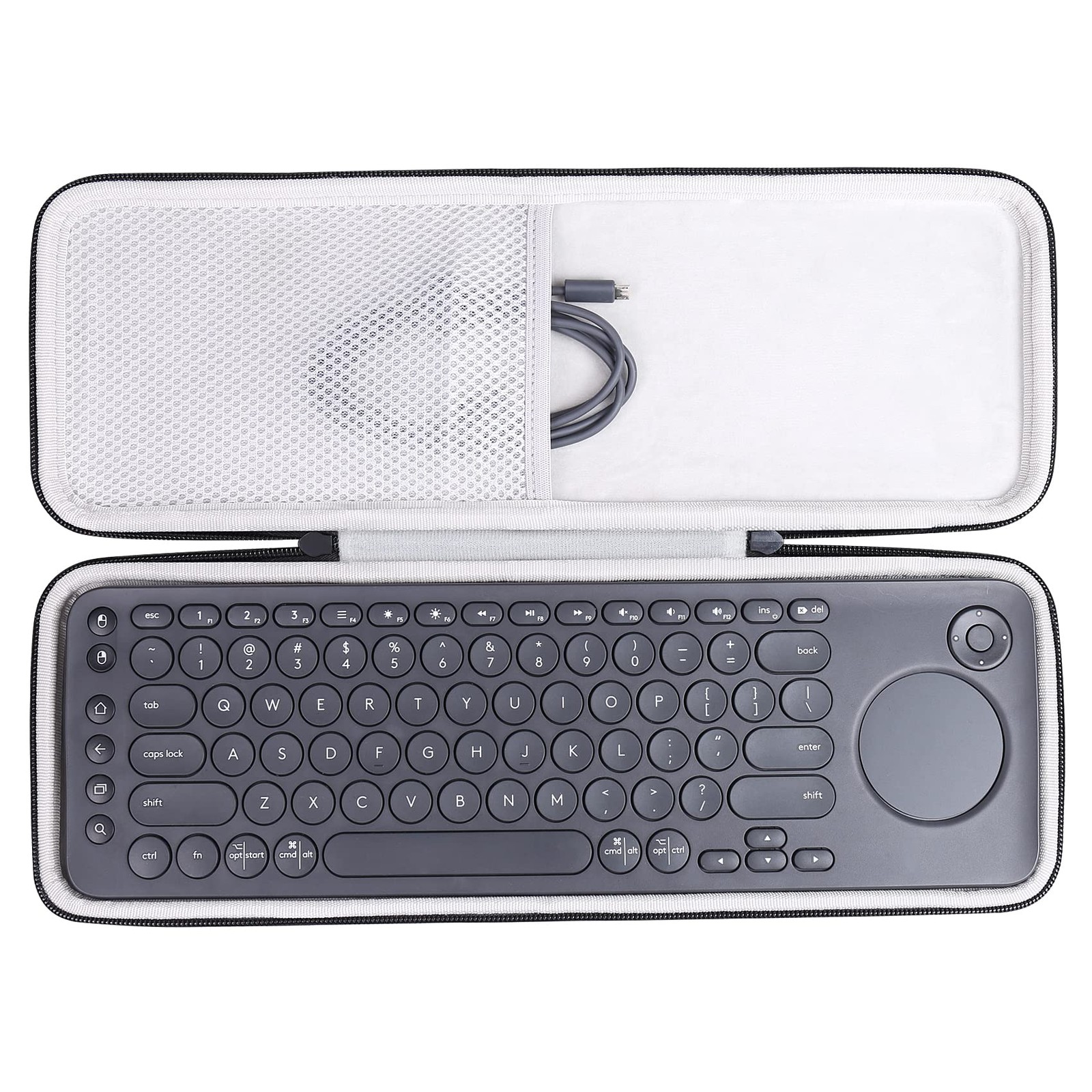 Khanka Hard Travel Case for Logitech K600 TV Keyboard