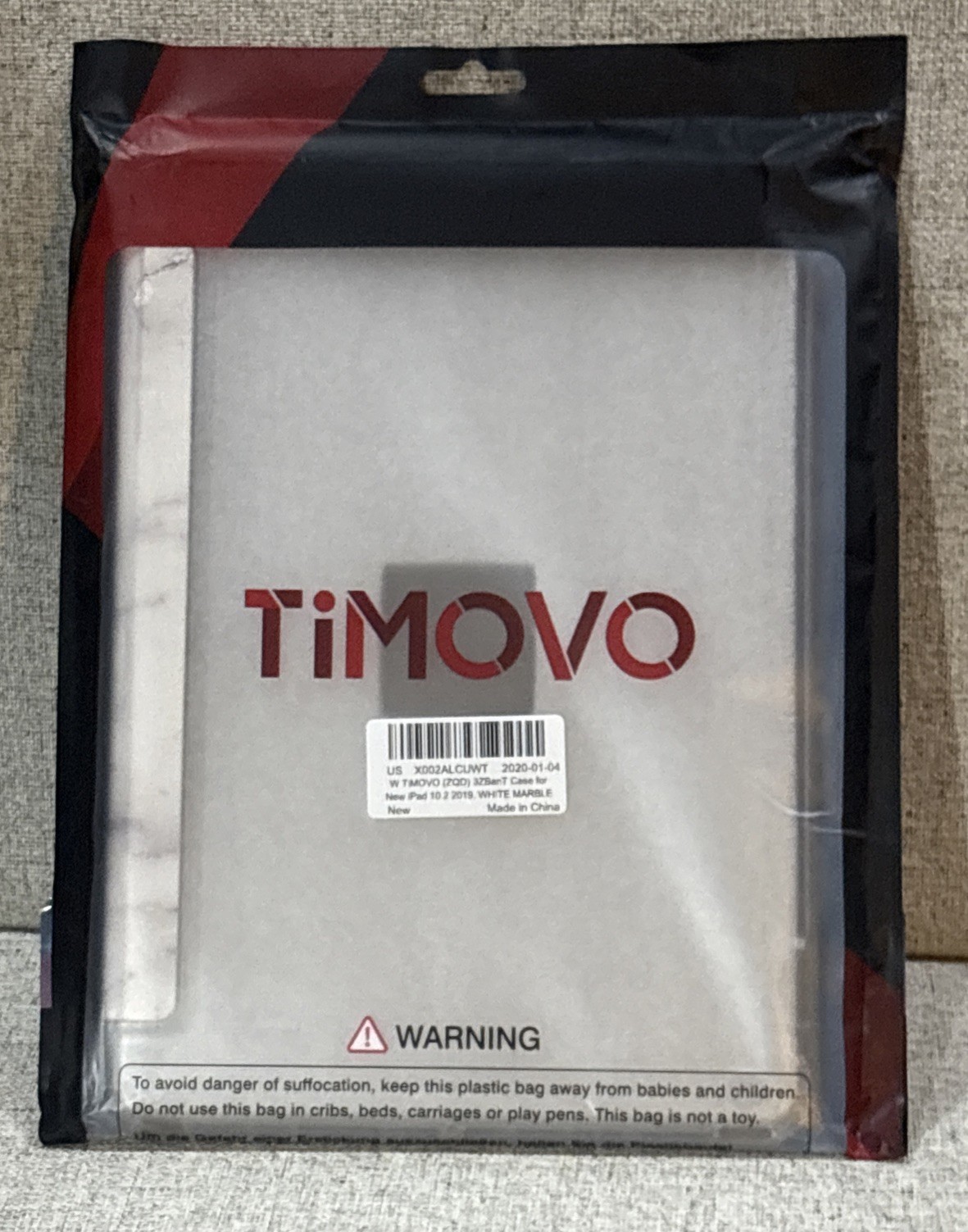 TiMovo Case for New iPad 10.9 Inch 2020 White Marble Brand New Sealed