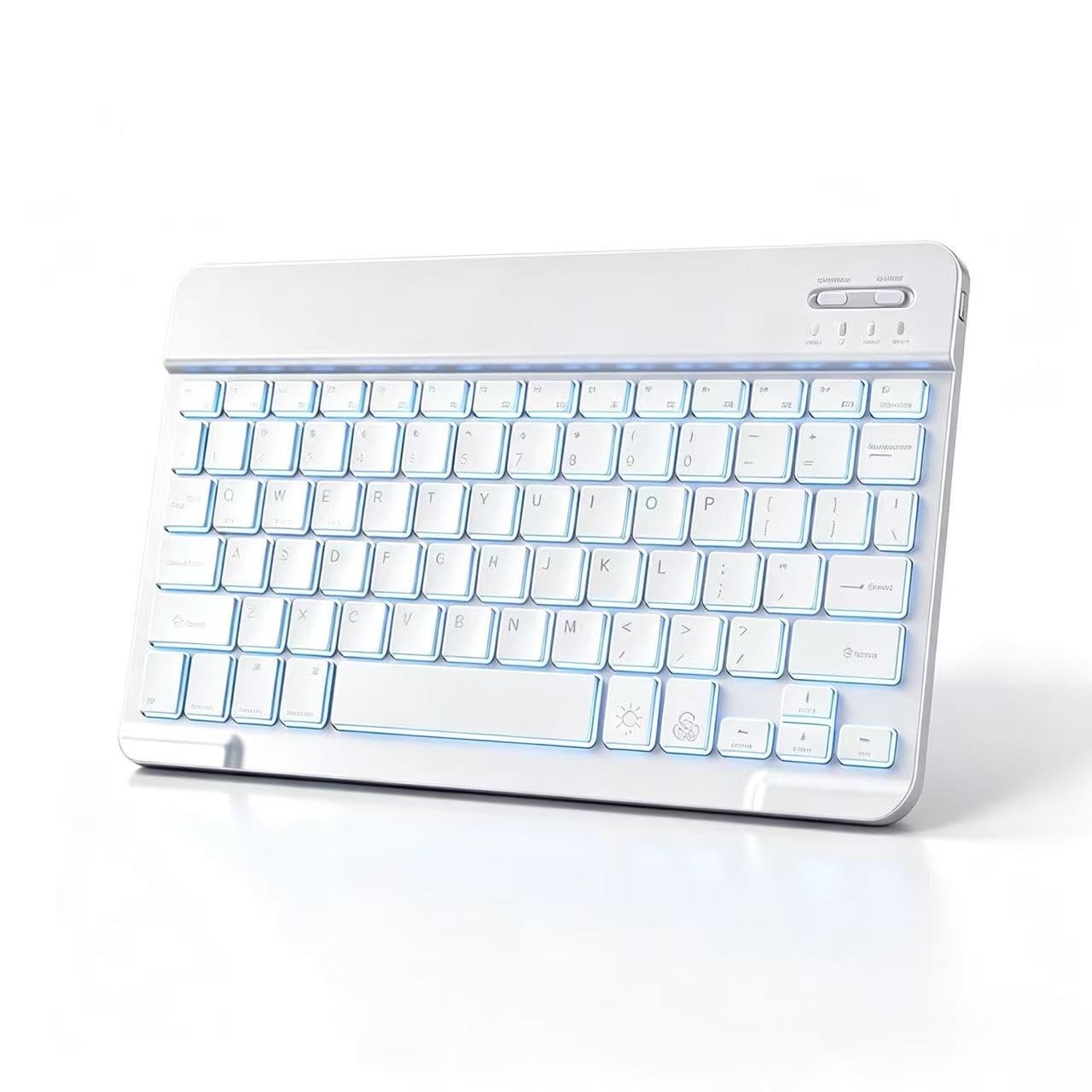 Mini Bluetooth Keyboard, Small Portable Wireless Rechargeable Keyboard with 7...