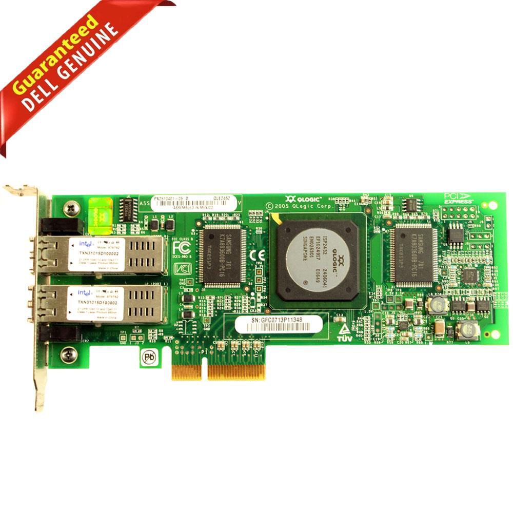 Qlogic X4 FC 2-Port PCIe 4GB Short Bracket QLE2462-LP PX2510401-05E/PX2510401-23