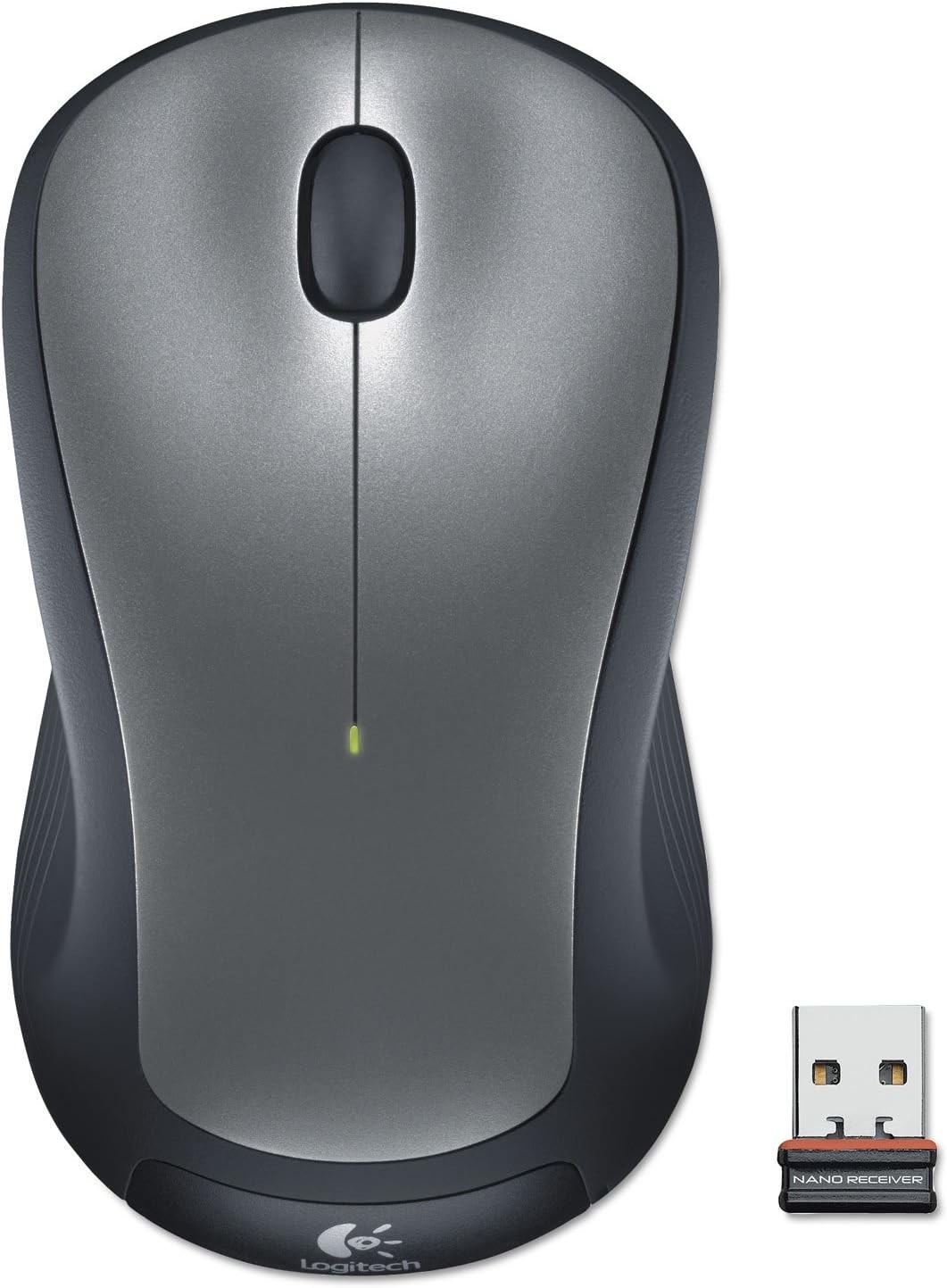 Logitech - M310 Wireless Optical Ambidextrous Mouse - Silver (910-001675)