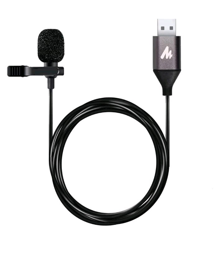 MAONO USB Lavalier Microphone 192KHZ/24BIT Plug & Play Omnidirectional Lapel