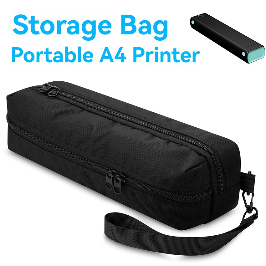 For Phomemo Printer Carry-On Storage Bag Heavy-Duty Nylon Travel Storage Bag