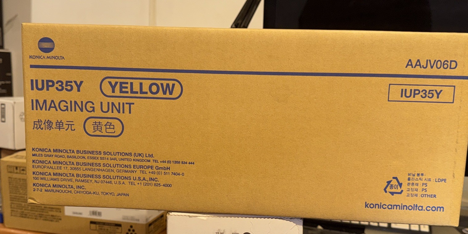 Konica Minolta AAJV06D IUP35Y Yellow Imaging Unit Bizhub C3350i C4050ii