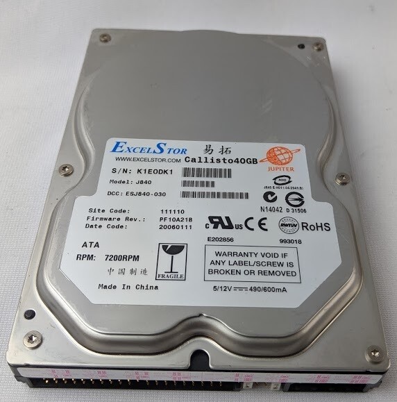 Excelstor J840 Hard Disk Drive