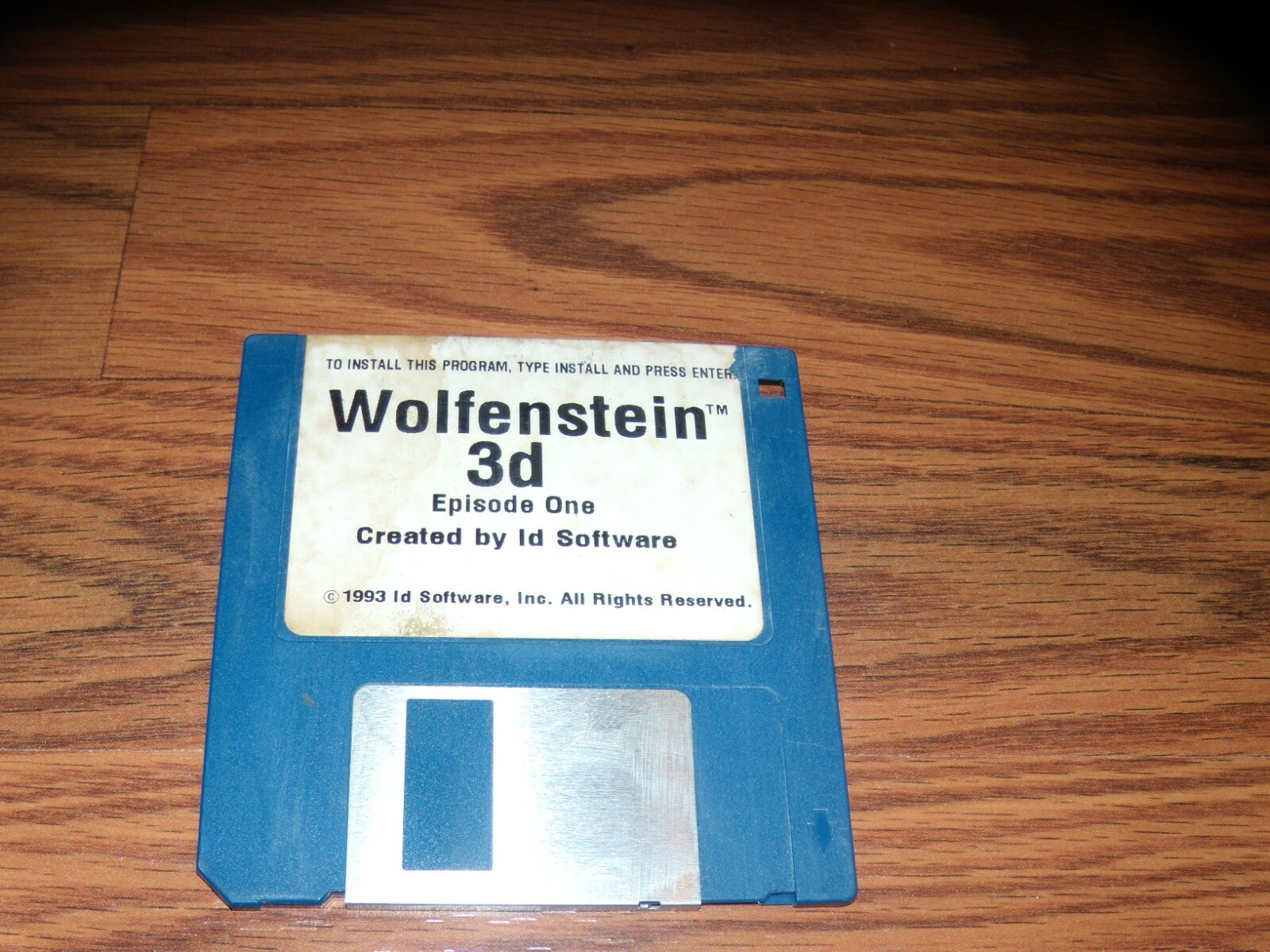 Wolfenstein 3d Episode One PC Program on 3.5" disk - tested