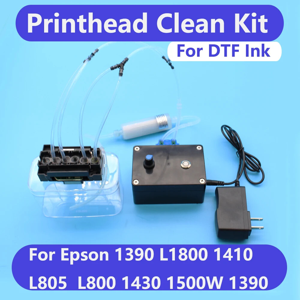 DTF Ink Printhead Clean Unclog Kit Circulation For Epson L1800 L805 1390 L800