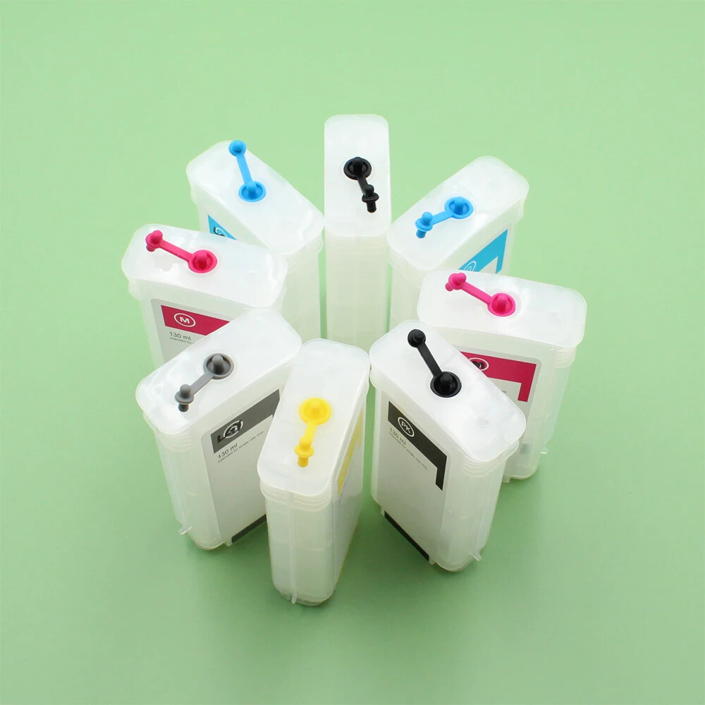  8pc HP70 Refillable Ink Cartridge With ARC Chips For HP tZ2100 Z5200 printer