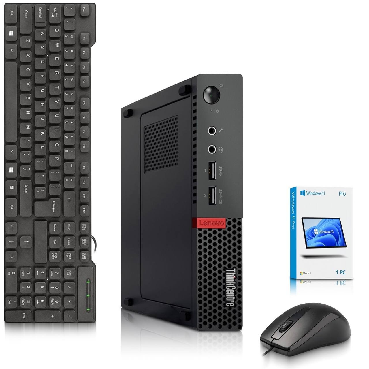 Lenovo ThinkCentre M710q Tiny Desktop PC Intel i5, 16GB RAM, 256GB SSD, Win 11