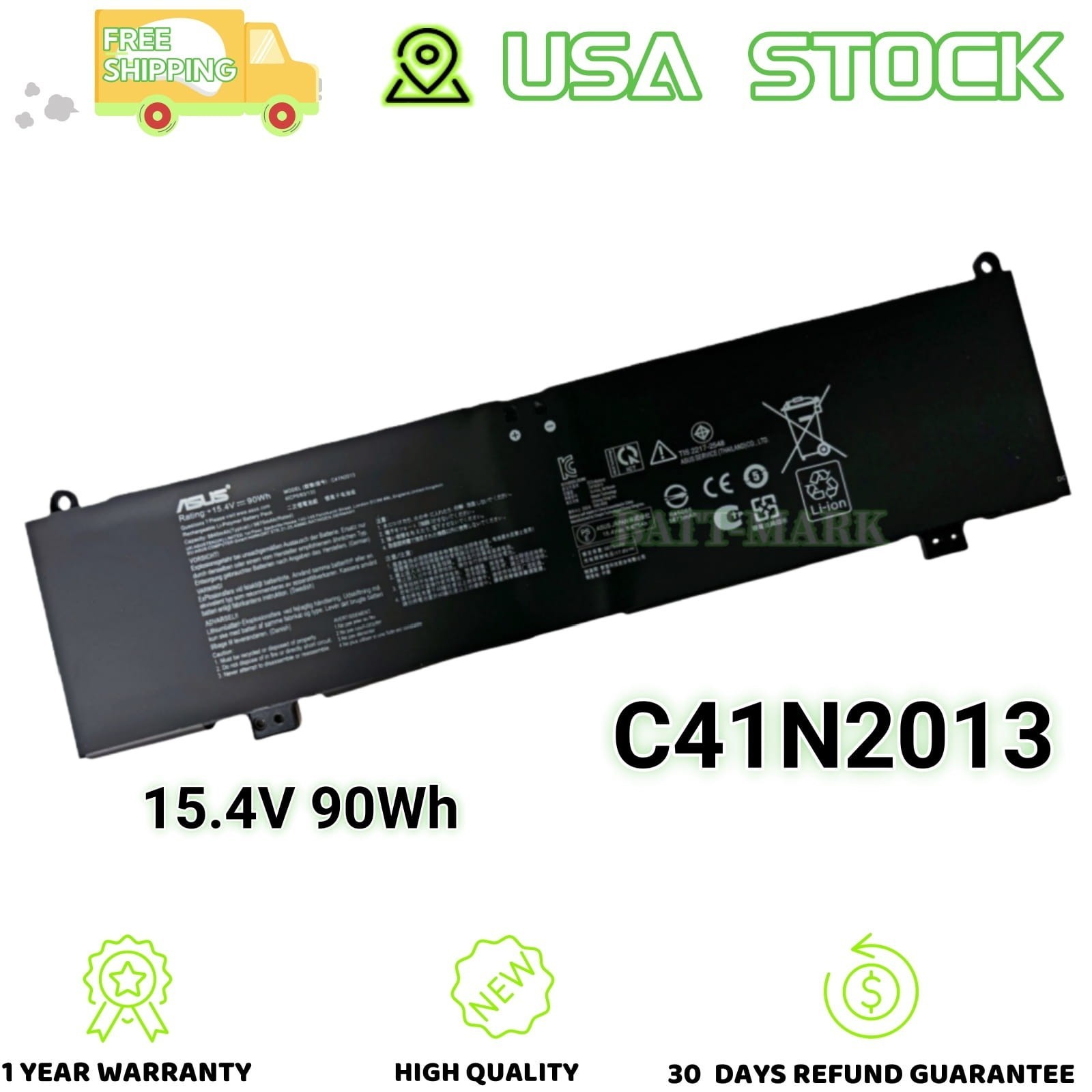 90Wh C41N2013 Original New Battery for ASUS ROG Zephyrus G533 G533Q GU603 G713