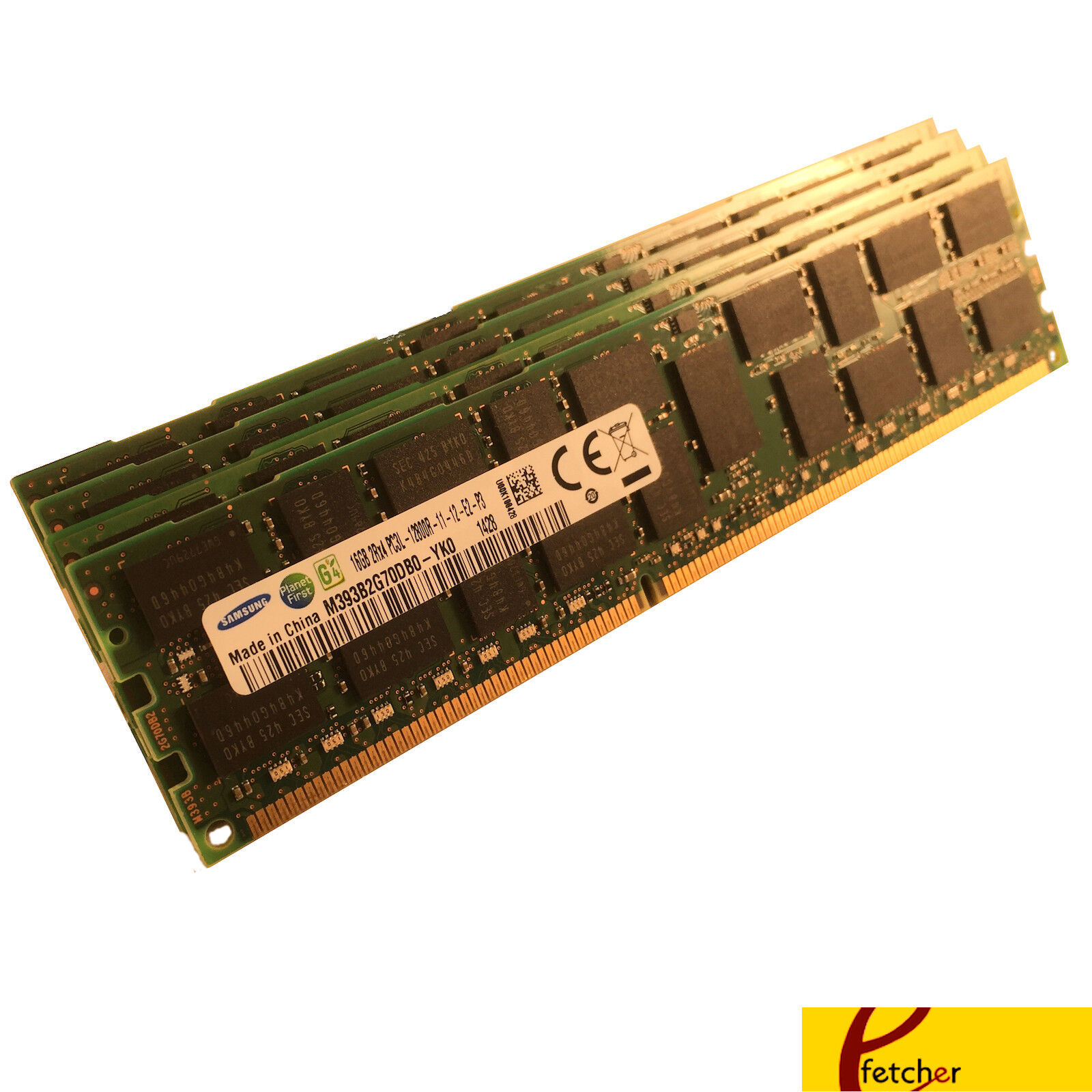 64GB (4 x 16GB) PC3-12800R DDR3 1600 ECC Reg Server Memory RAM RDIMM Upgrade 