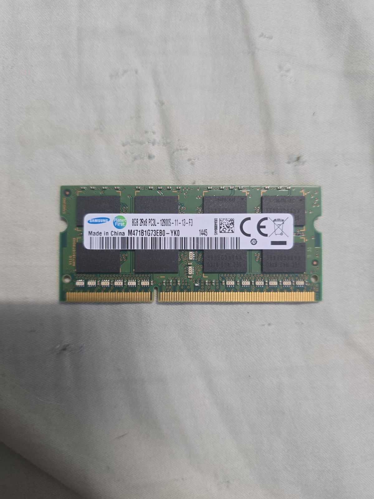 Samsung 8GB DDR3 SODIMM PC3L-12800 RAM Memory (M471B1G73EB0-YK0)