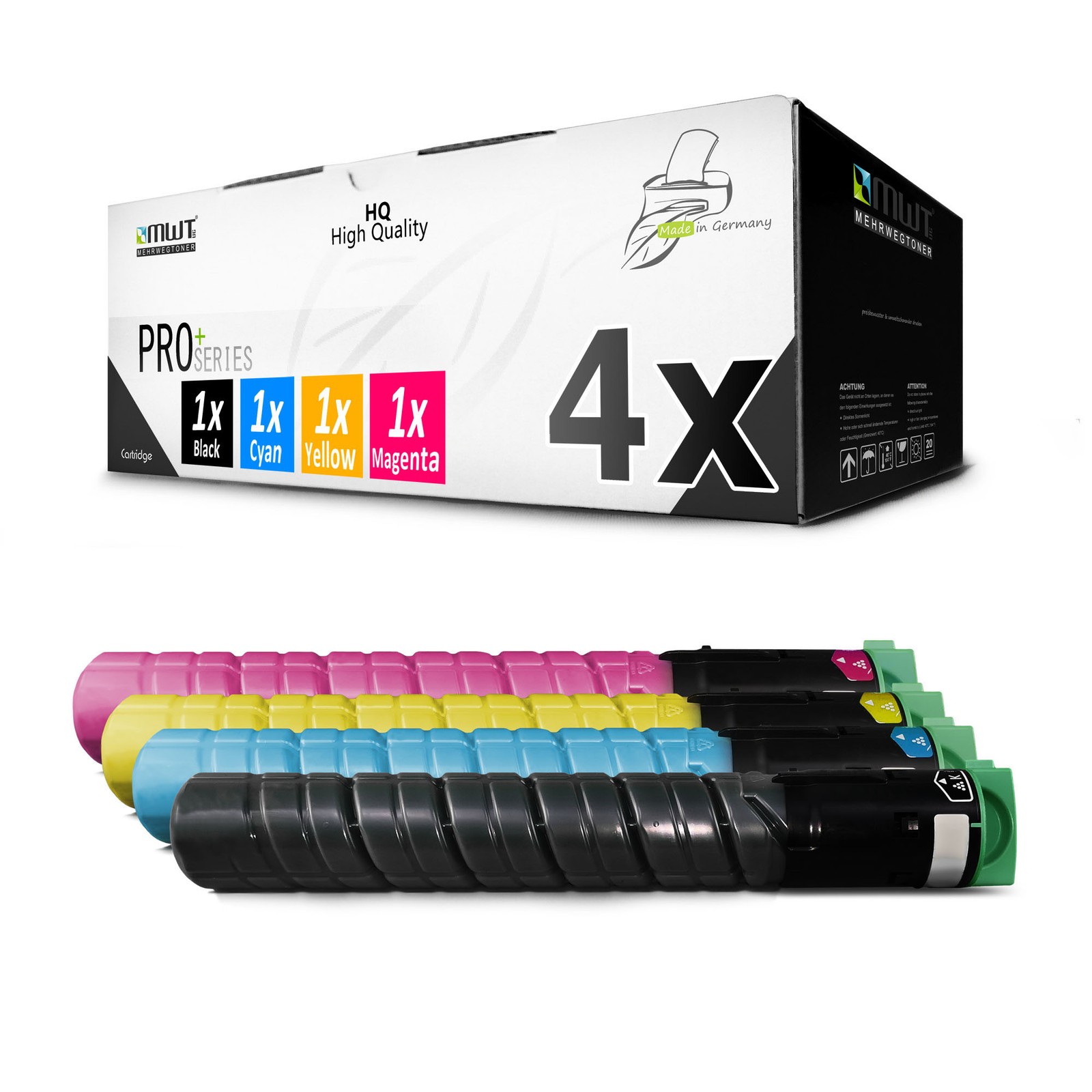 4x per Cartridge for Ricoh Aficio MP C-2530 C-2030 C-2550-spf C-2050-spf